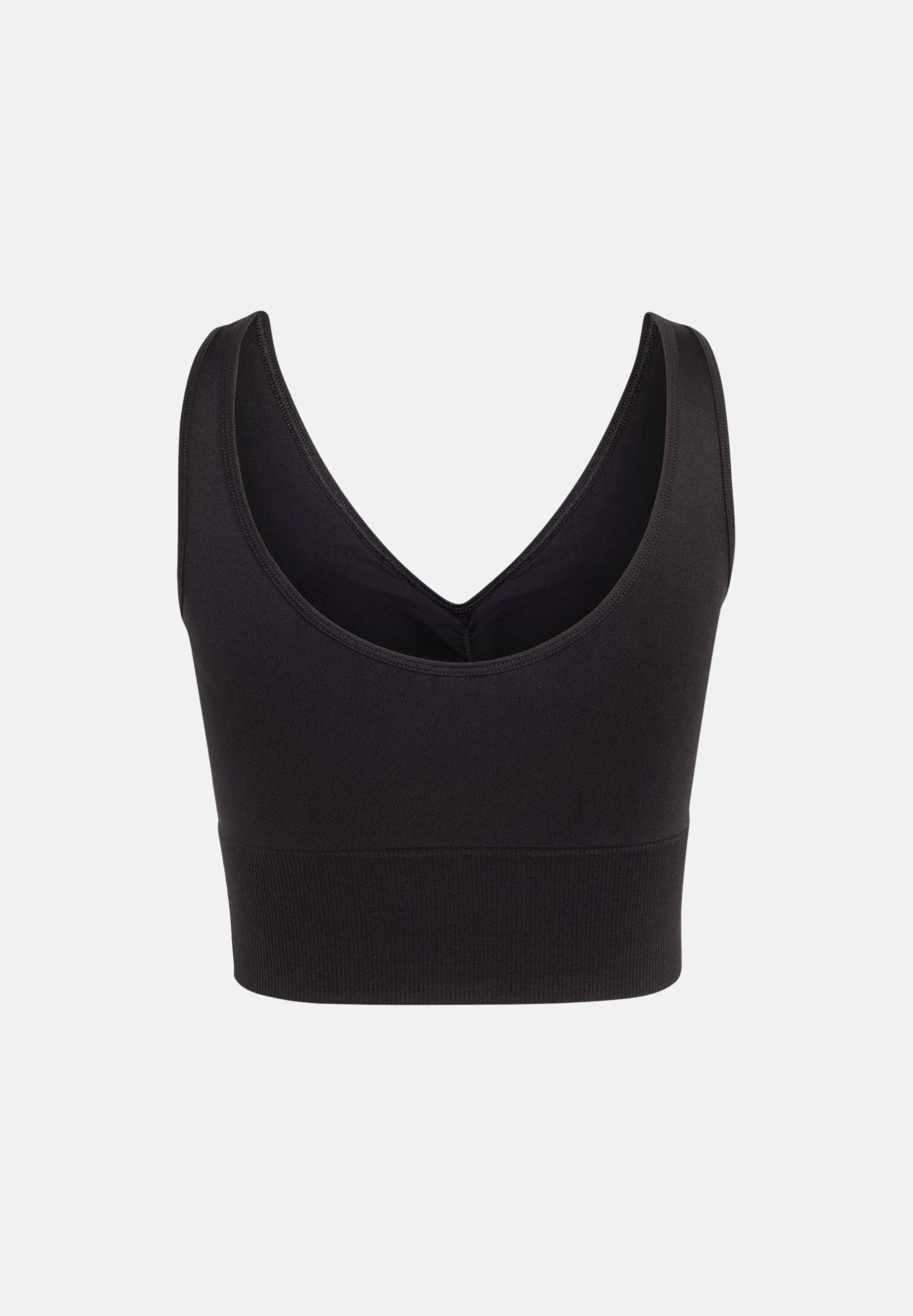 ADIDAS ORIGINALS Top ESSENTIALS 3-STRIPES SEAMLESS nero da donna KZ4109 . ADIDAS ORIGINALS