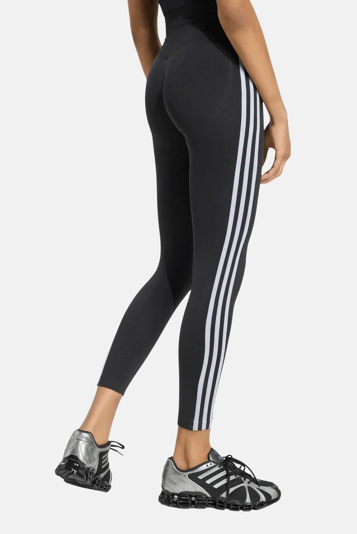 ADIDAS ORIGINALS Leggings ESSENTIALS 3-STRIPES nero da donna KZ4121 . ADIDAS ORIGINALS
