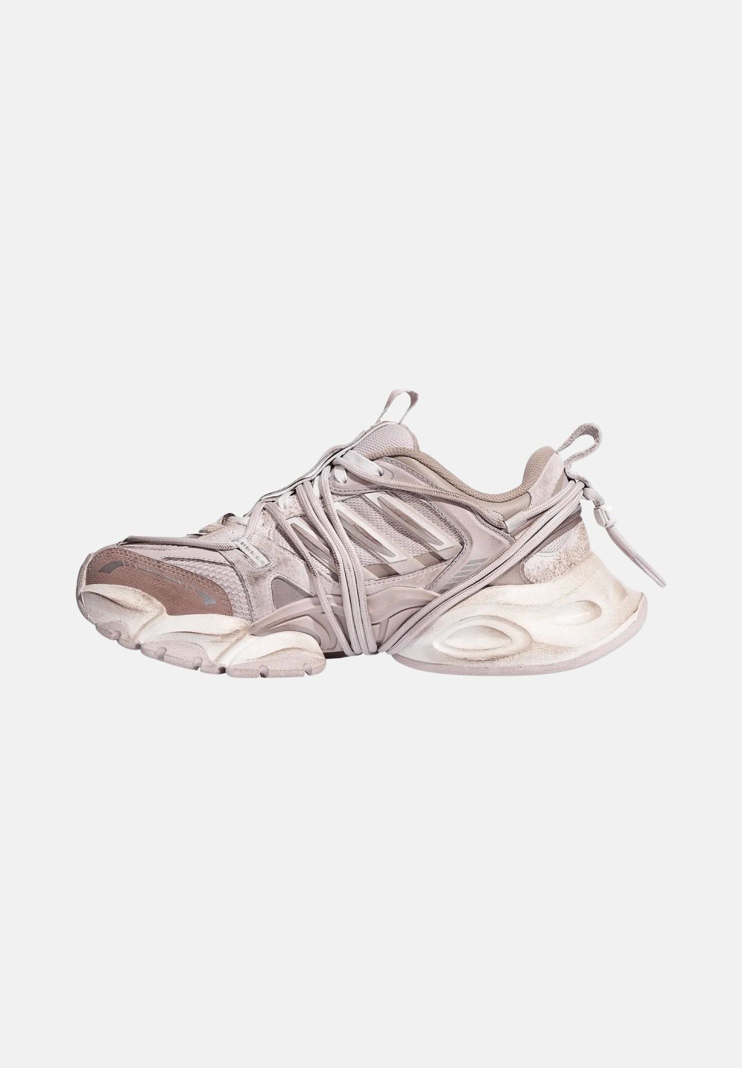 ADIDAS ORIGINALS Sneakers XLG RUNNER DELUXE 2.0 grigio perla per uomo e donna dal design chunky monocromatico KZ7203 . ADIDAS ORIGINALS