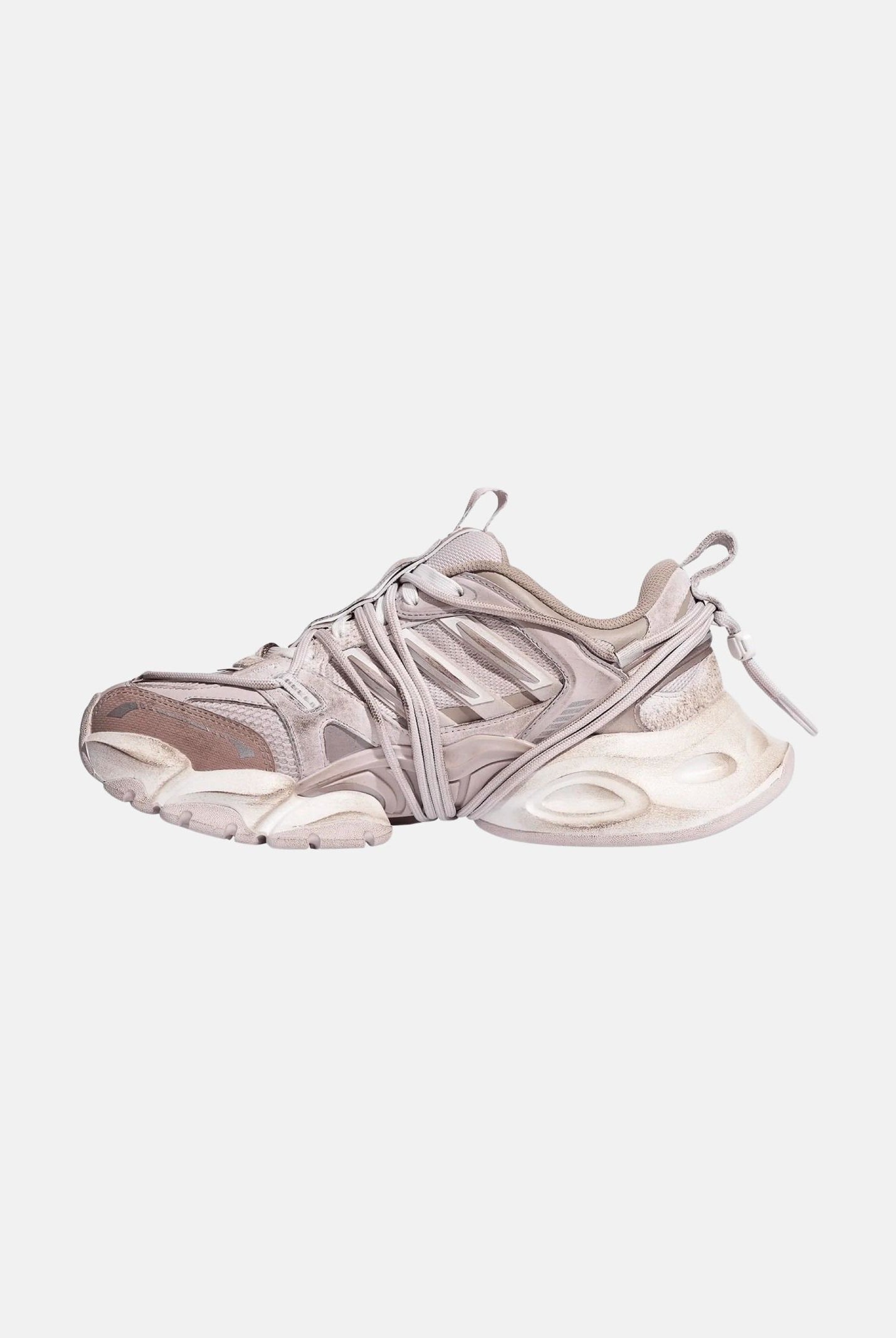 ADIDAS ORIGINALS Sneakers XLG RUNNER DELUXE 2.0 grigio perla per uomo e donna dal design chunky monocromatico KZ7203 . ADIDAS ORIGINALS