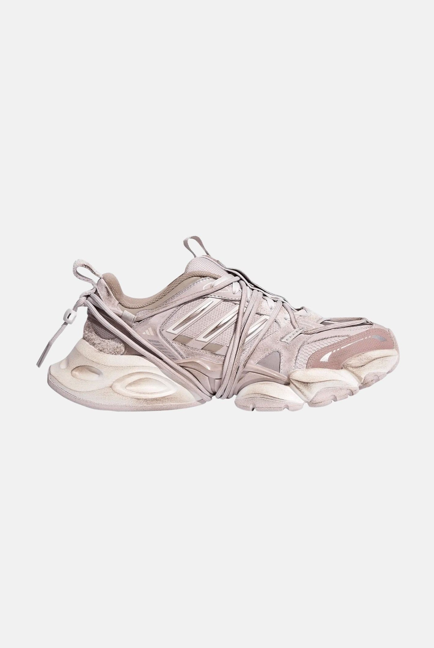 ADIDAS ORIGINALS Sneakers XLG RUNNER DELUXE 2.0 grigio perla per uomo e donna dal design chunky monocromatico KZ7203 . ADIDAS ORIGINALS