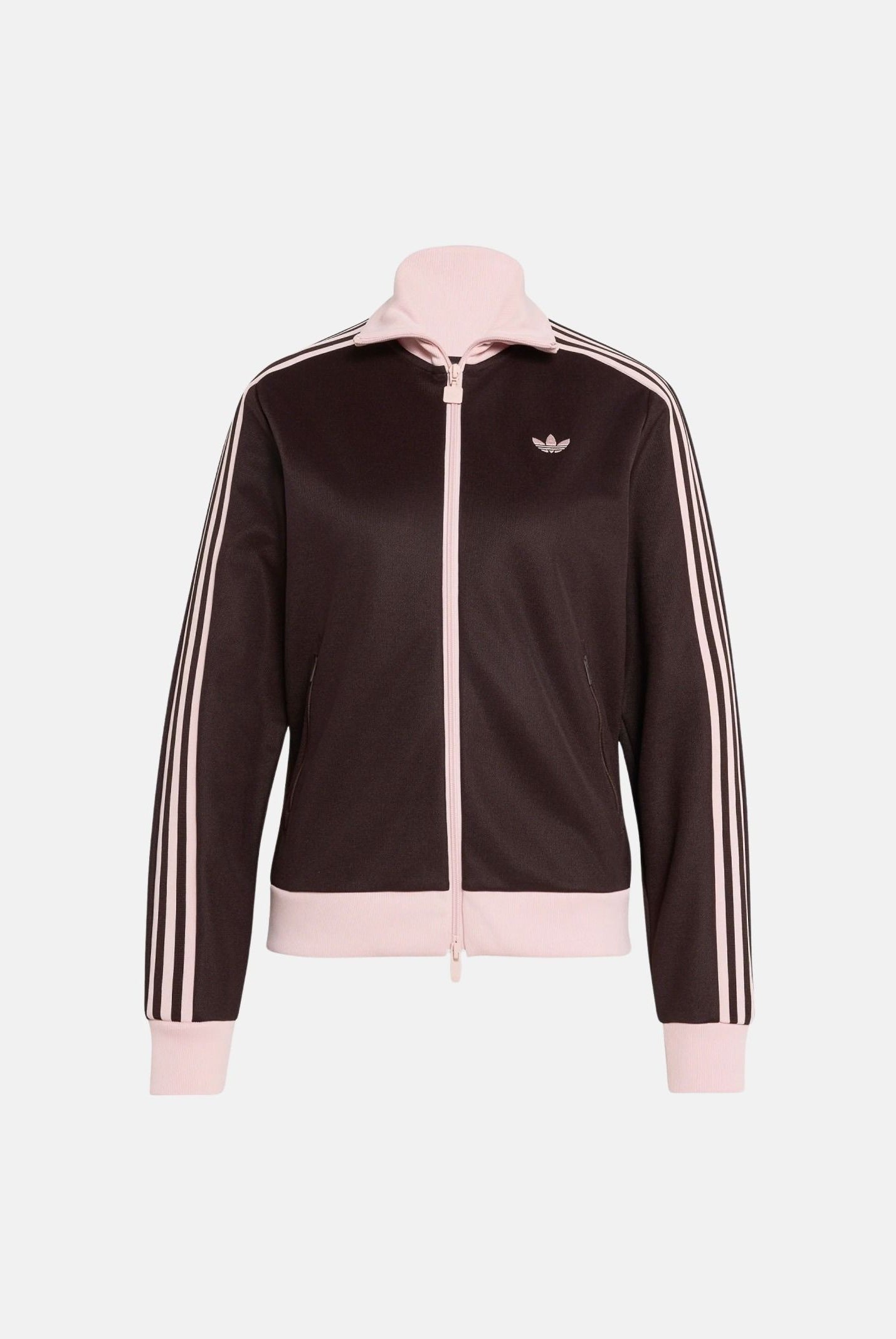 ADIDAS ORIGINALS Felpa CLASSIC TRACK TOP Aurora Coffee, marrone e rosa cipria da donna LC6503 . ADIDAS ORIGINALS