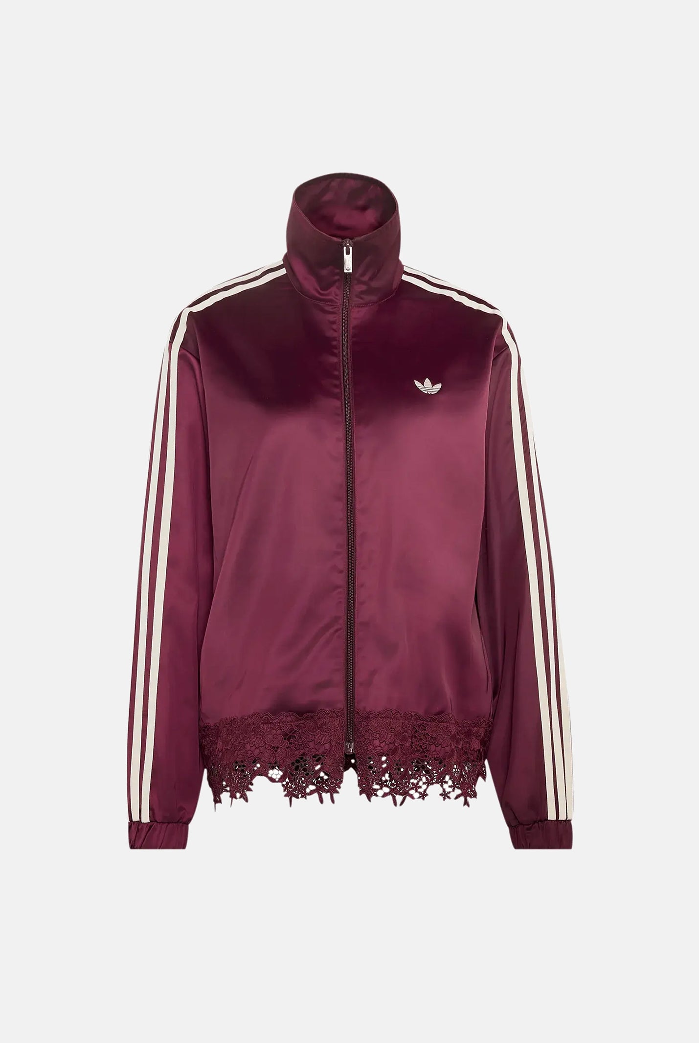 ADIDAS ORIGINALS Felpa con zip Firebird bordeaux da donna LD1804 . ADIDAS ORIGINALS