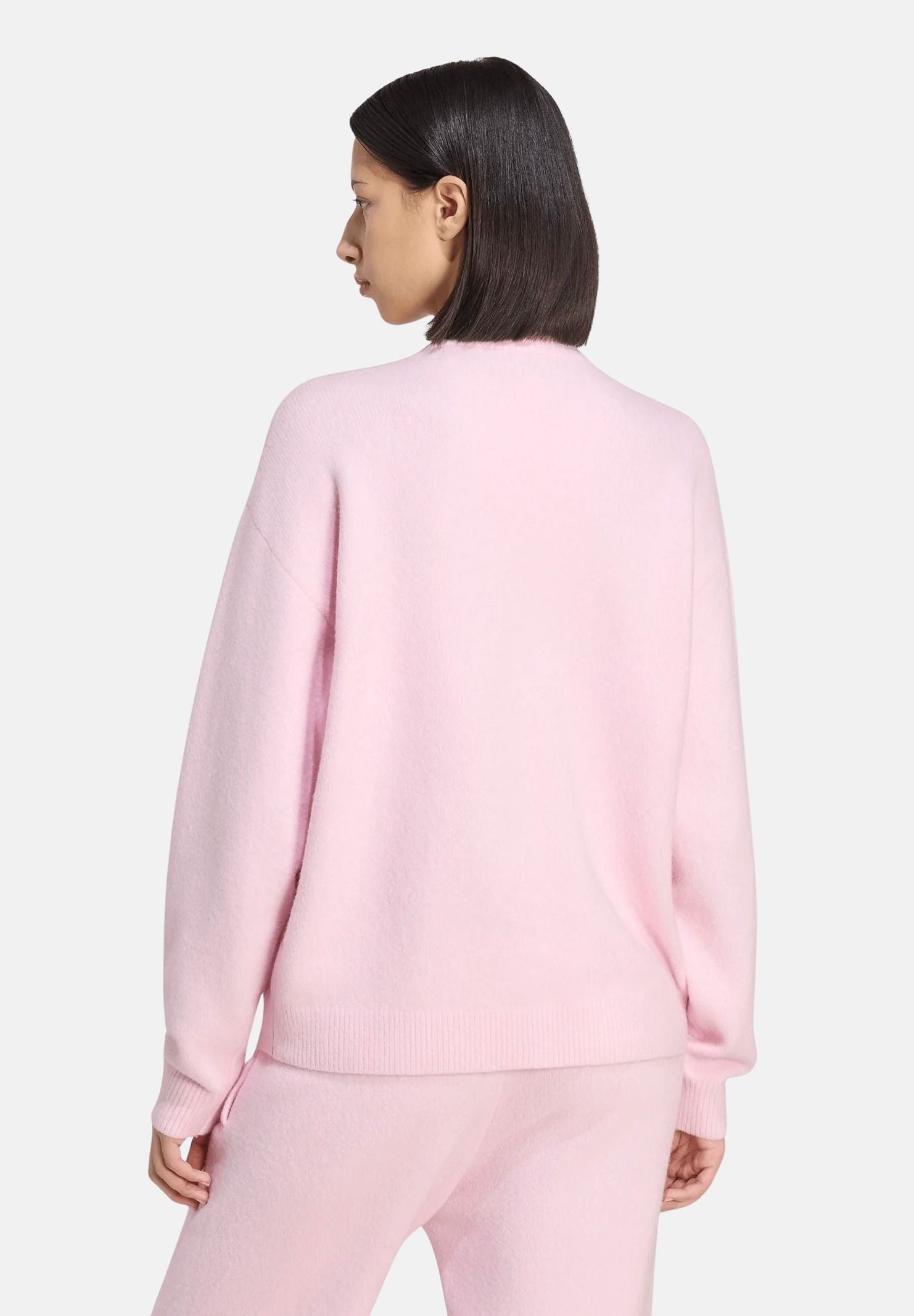ADIDAS ORIGINALS Maglione ATHLETIC DEPT KNITTED girocollo rosa da donna <BR/> LD4474 . ADIDAS ORIGINALS