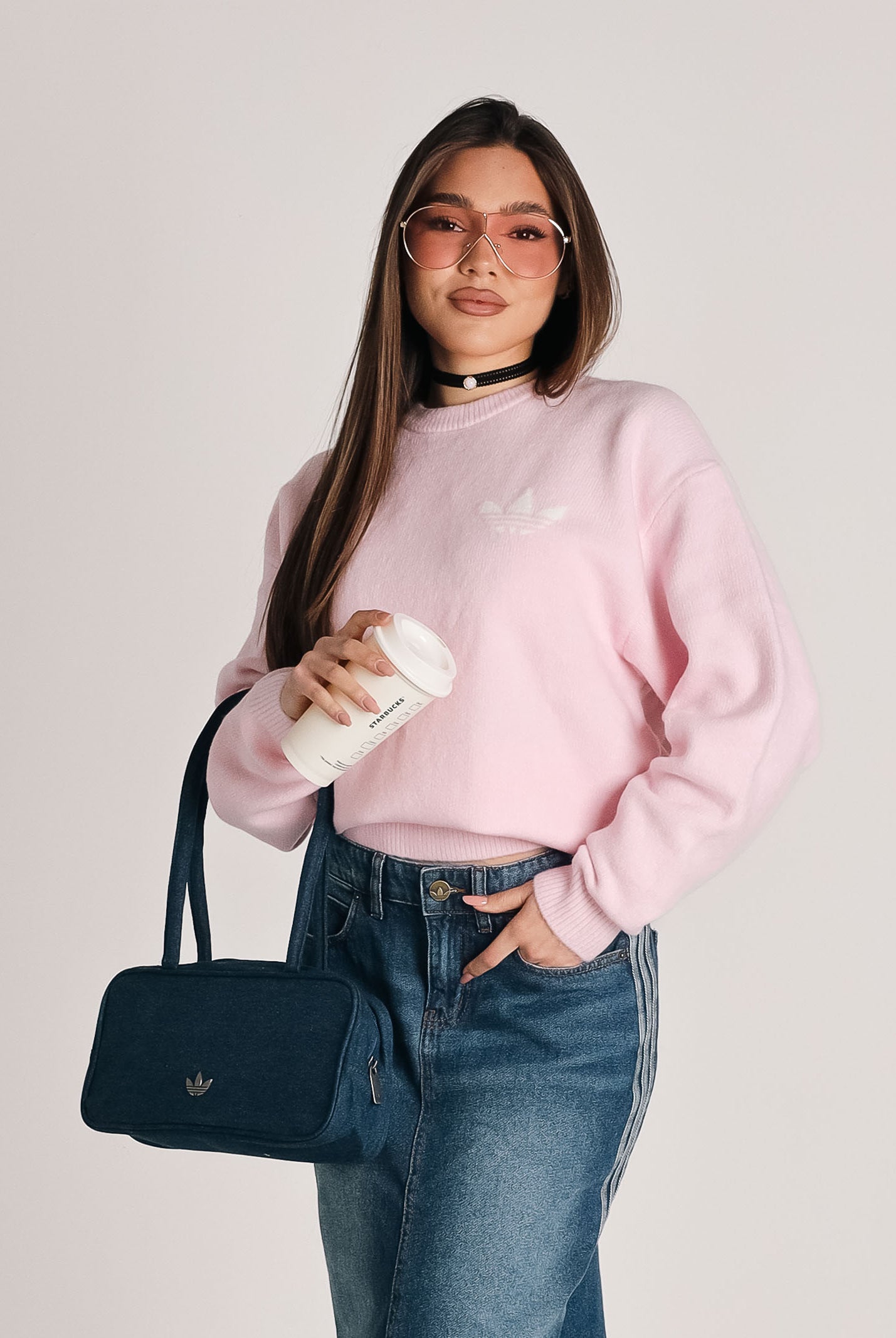 ADIDAS ORIGINALS Maglione ATHLETIC DEPT KNITTED girocollo rosa da donna <BR/> LD4474 . ADIDAS ORIGINALS