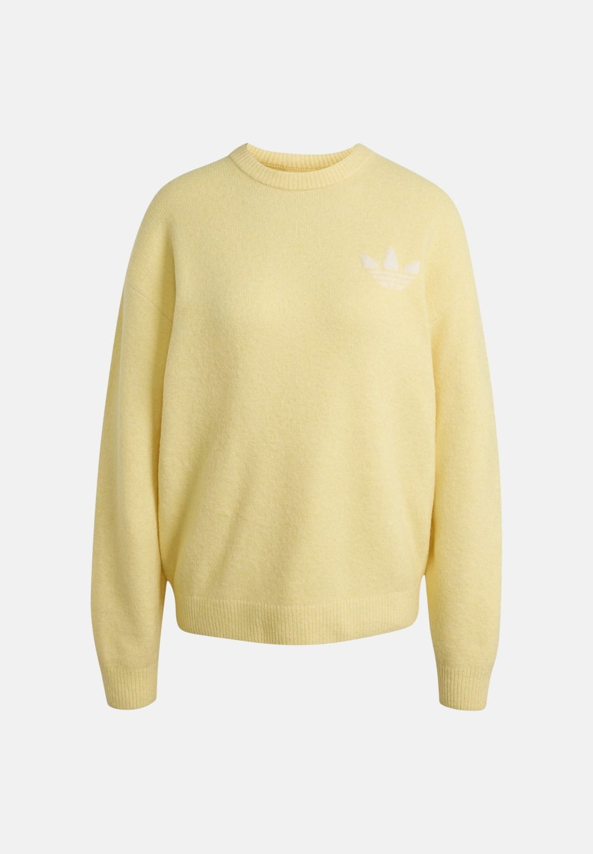 ADIDAS ORIGINALS Maglione KNITTED SWEATER girocollo giallo per uomo e donna <BR/> LD4476 . ADIDAS ORIGINALS