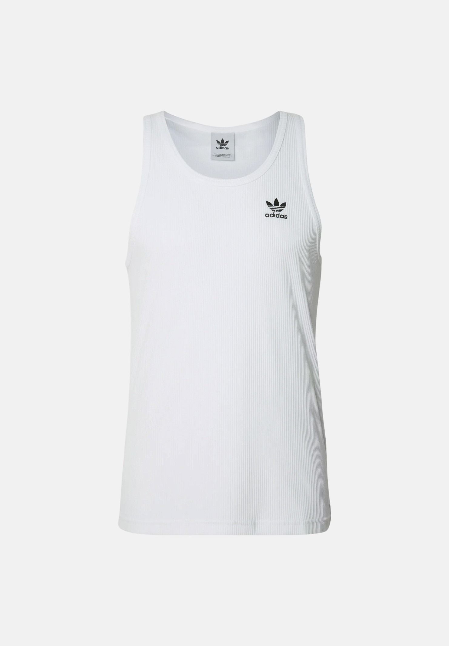 ADIDAS ORIGINALS Canotta Trefoil Essentials bianca da uomo IY7366 . ADIDAS ORIGINALS