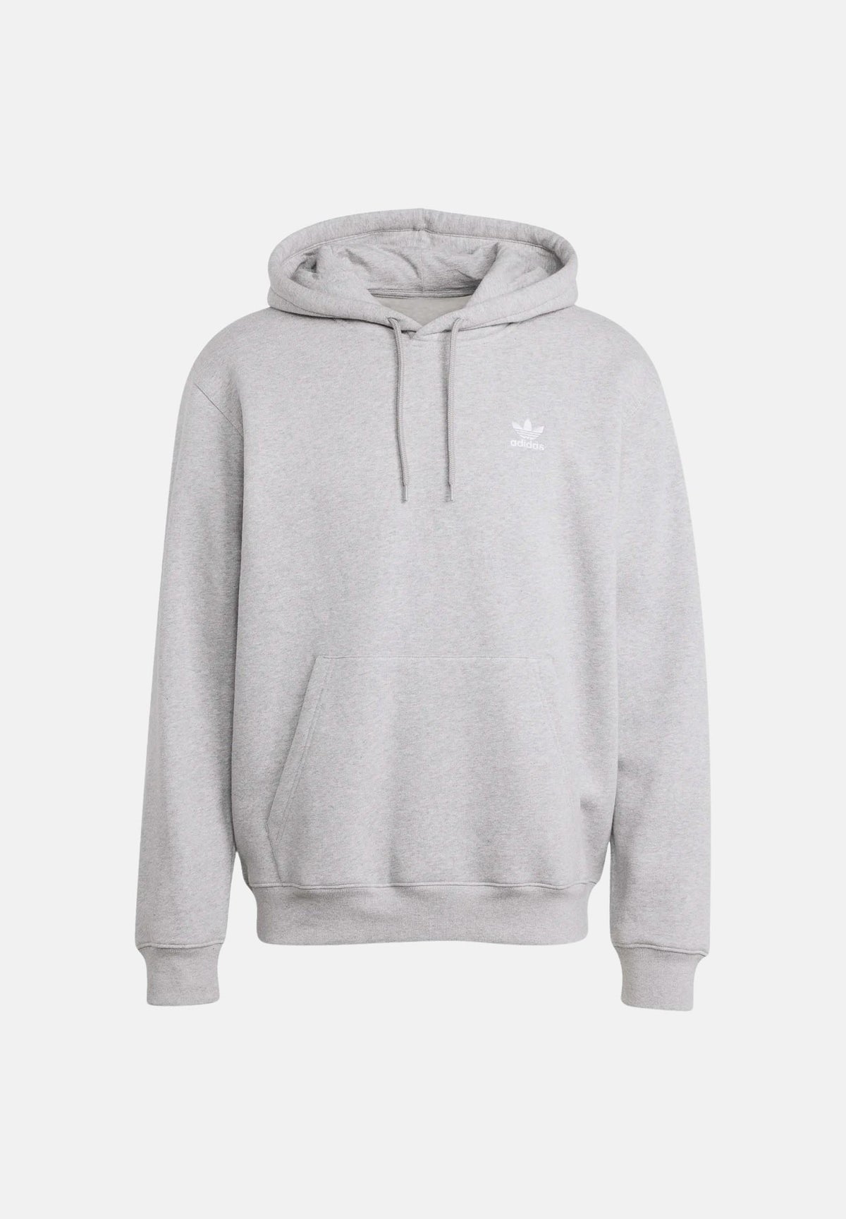 ADIDAS ORIGINALS Felpa con cappuccio Trefoil Essentials Loose grigia da uomo JV6057 . ADIDAS ORIGINALS