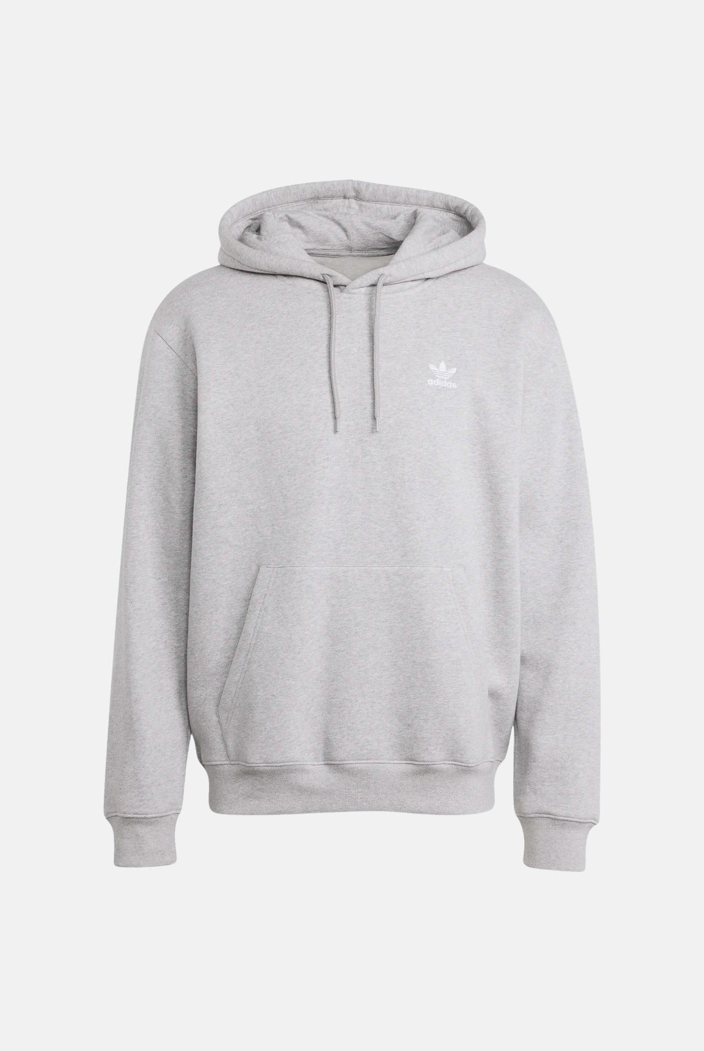 ADIDAS ORIGINALS Felpa con cappuccio Trefoil Essentials Loose grigia da uomo JV6057 . ADIDAS ORIGINALS