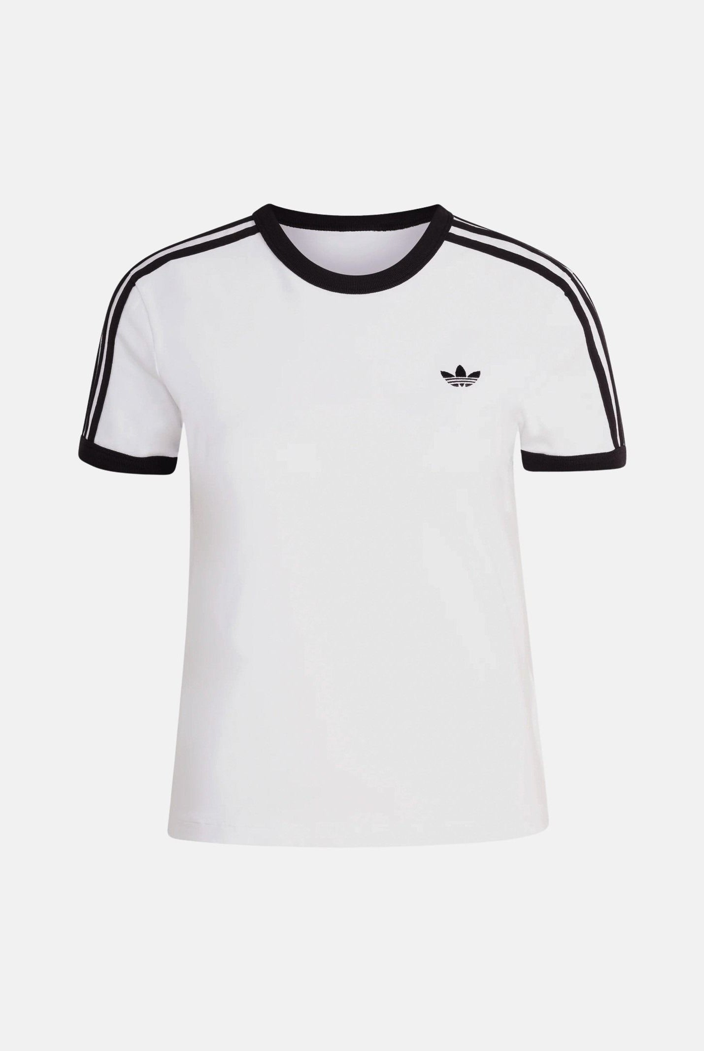 ADIDAS ORIGINALS T-shirt a manica corta 3-Stripes bianca da donna KD3683 . ADIDAS ORIGINALS