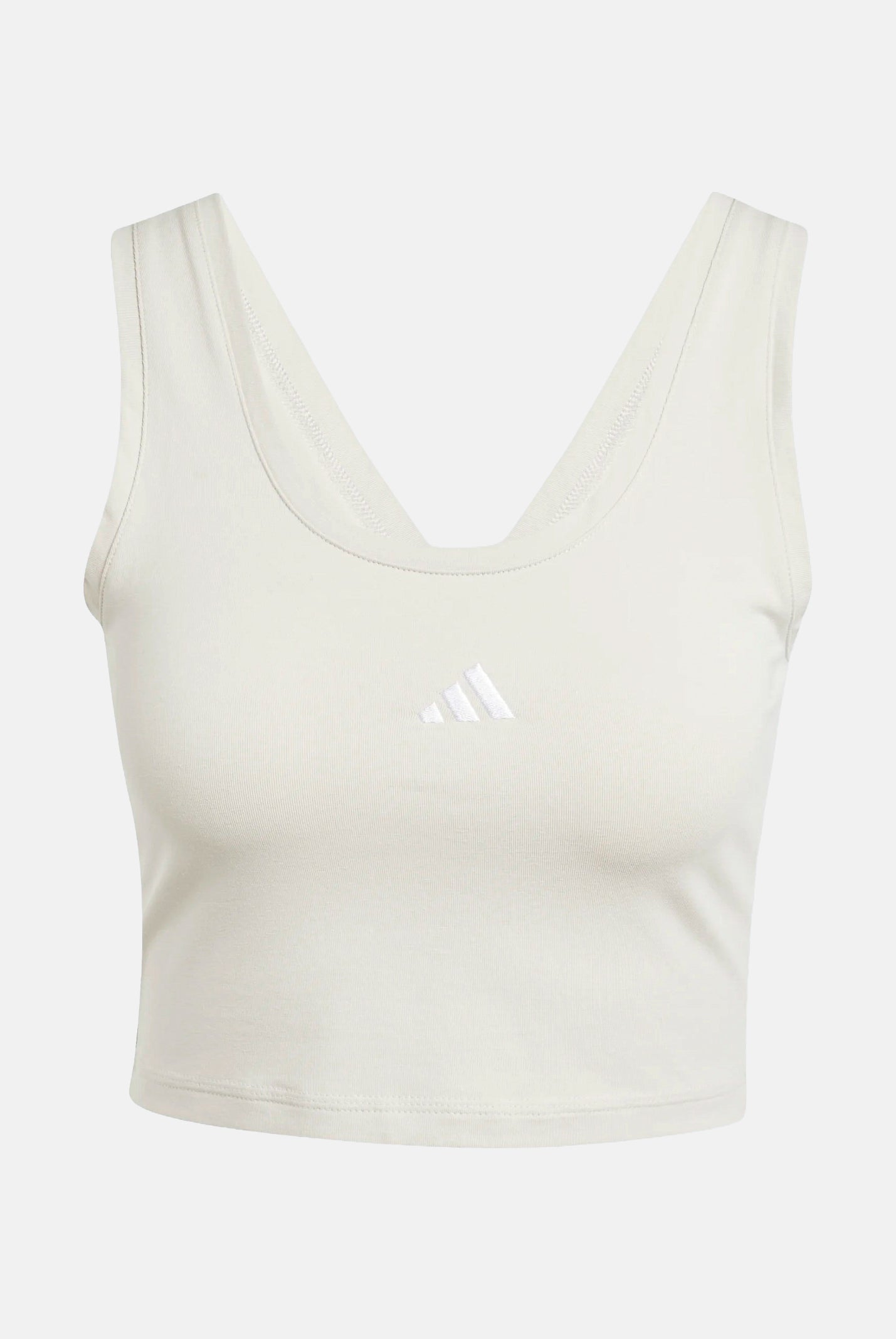ADIDAS PERFORMANCE Top sportivo Essentials Small Logo Cotton Lifestyle beige da donna JD0561 . ADIDAS PERFORMANCE