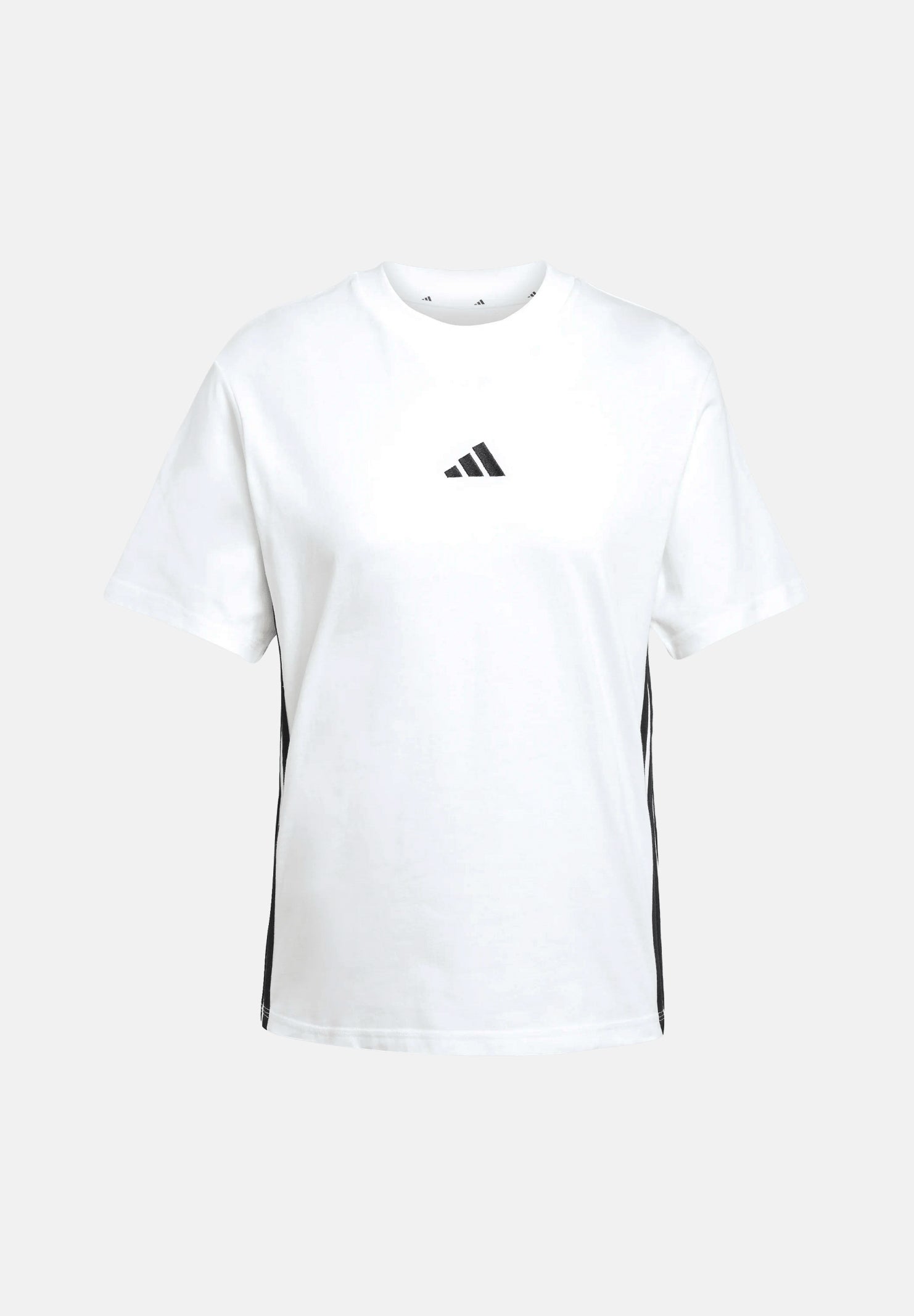ADIDAS PERFORMANCE T-shirt a manica corta Essentials 3-Stripes Cotton bianca da donna JD0844 . ADIDAS PERFORMANCE