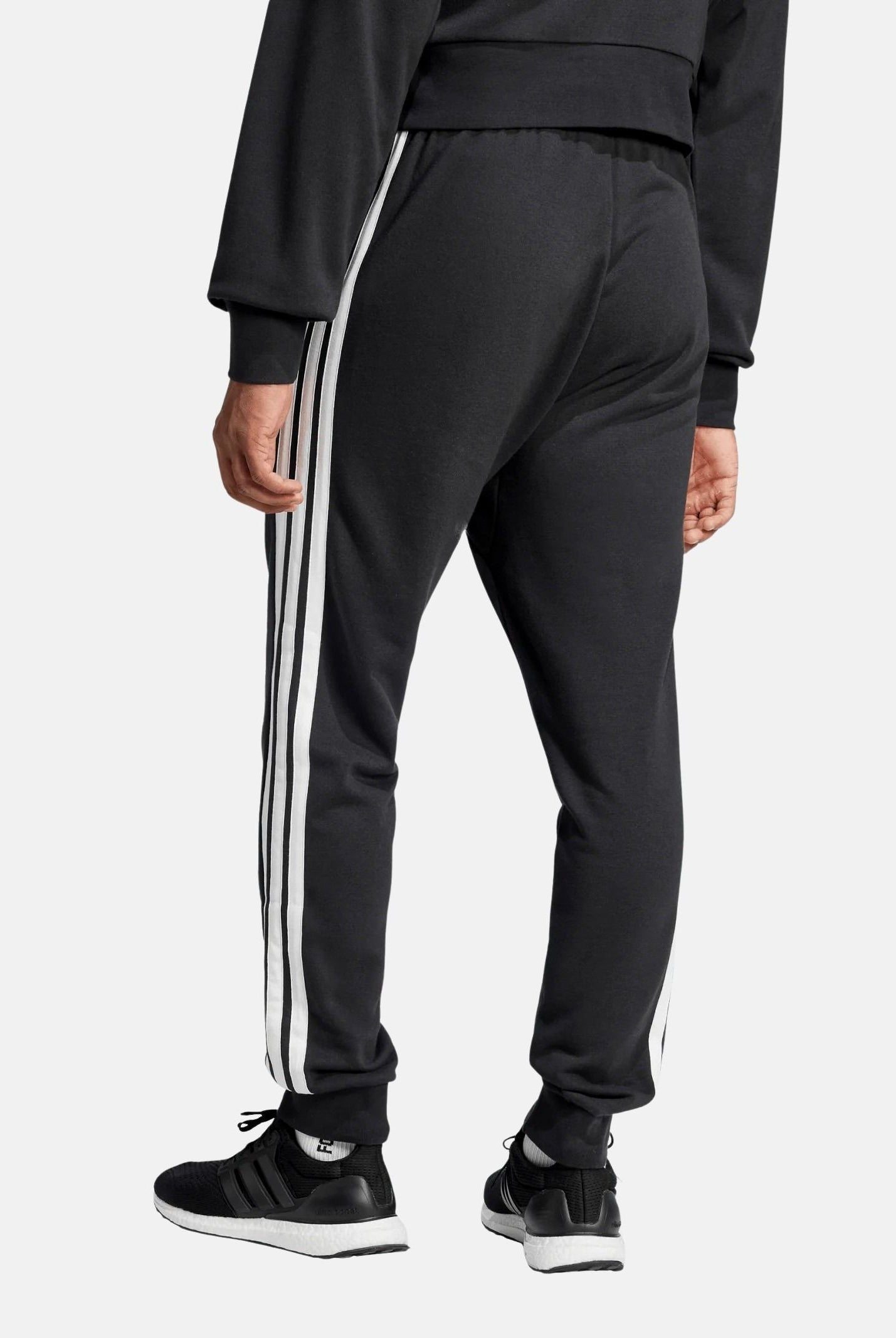 ADIDAS PERFORMANCE Pantalone sportivo Essential 3-Stripes French Terry nero da uomo JD1881 . ADIDAS PERFORMANCE