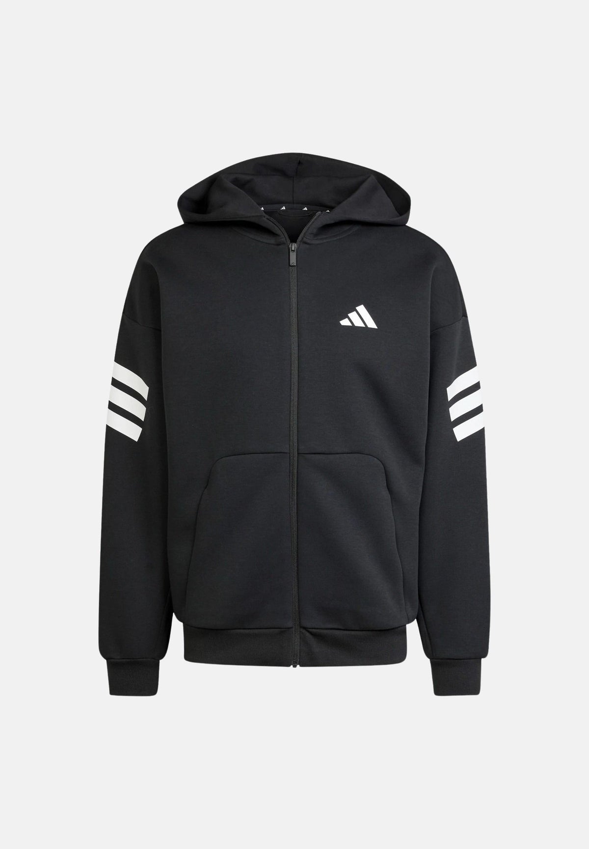 ADIDAS PERFORMANCE Felpa con zip Future Icons 3-Stripes nera da uomo JD4827 . ADIDAS PERFORMANCE