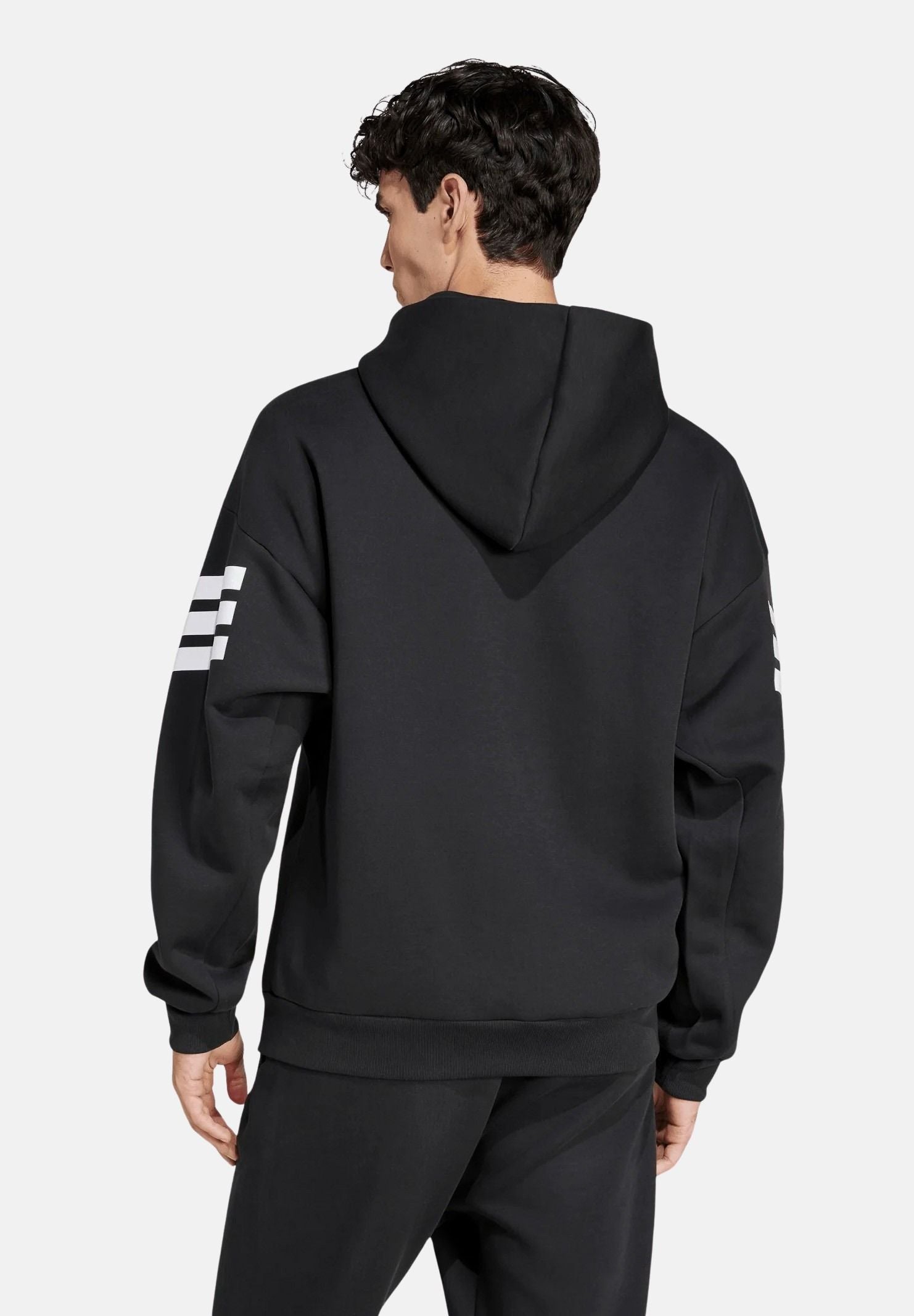 ADIDAS PERFORMANCE Felpa con zip Future Icons 3-Stripes nera da uomo JD4827 . ADIDAS PERFORMANCE