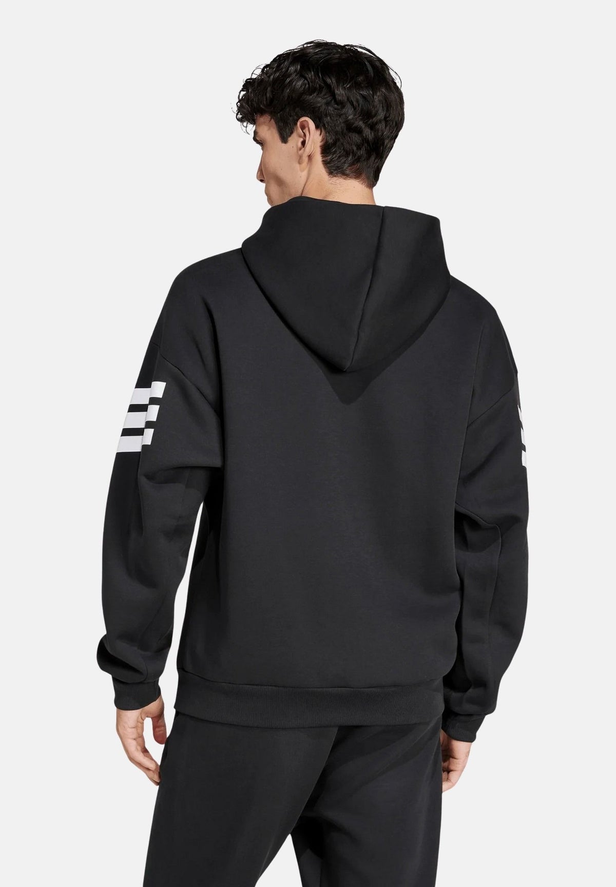 ADIDAS PERFORMANCE Felpa con zip Future Icons 3-Stripes nera da uomo JD4827 . ADIDAS PERFORMANCE