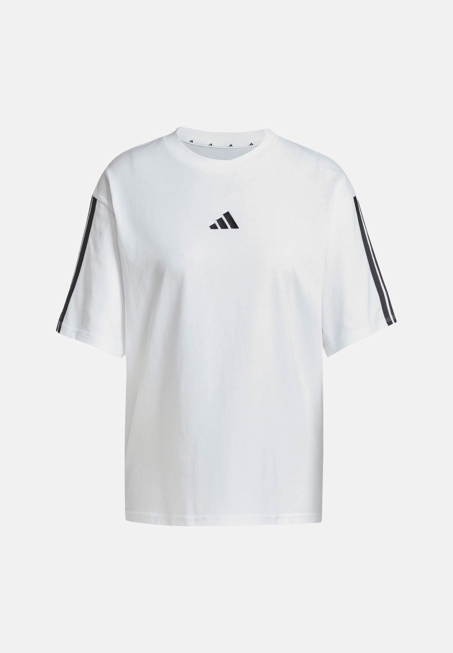 ADIDAS PERFORMANCE T-shirt a manica corta Essentials 3-Stripes Boyfriend bianca da donna JE1211 . ADIDAS PERFORMANCE