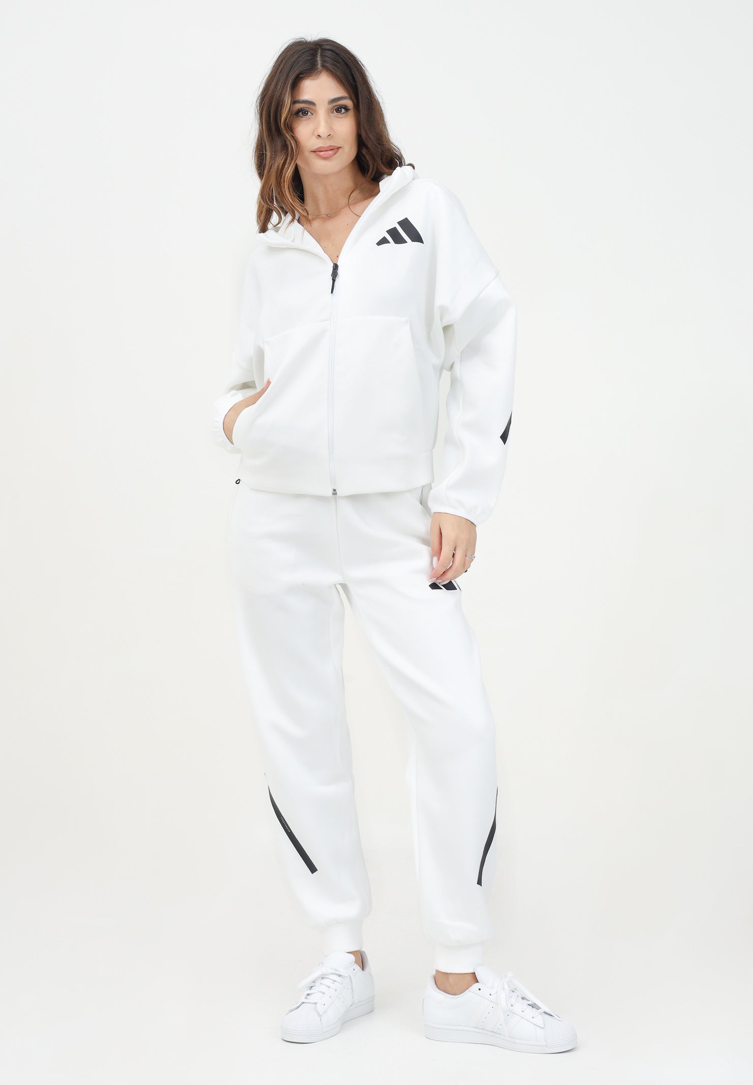 ADIDAS PERFORMANCE Pantalone sportivo Z.N.E. bianco da donna JE7843 . ADIDAS PERFORMANCE