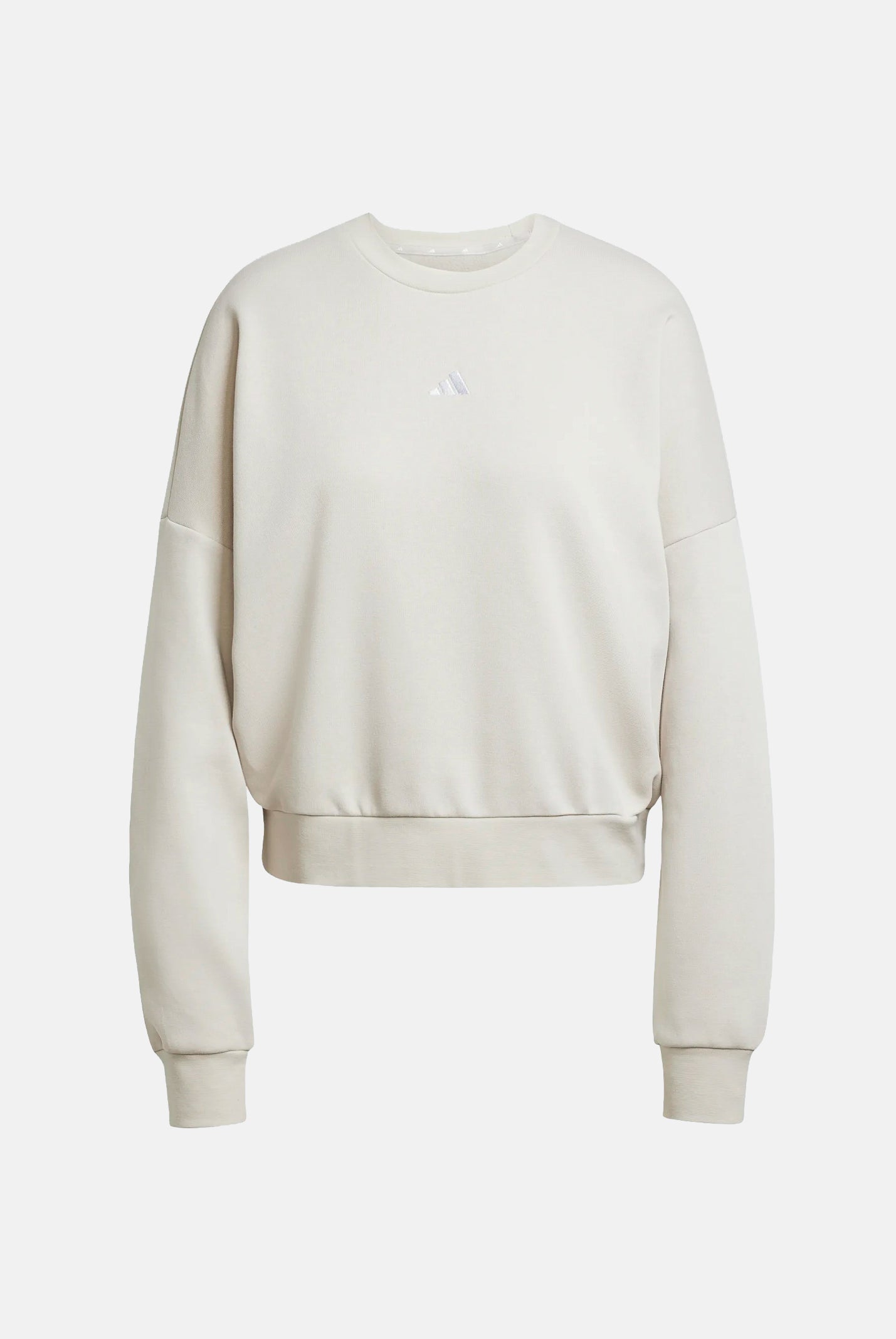 ADIDAS PERFORMANCE Felpa girocollo Essentials Small Logo Feel Cozy beige da donna JI6069 . ADIDAS PERFORMANCE