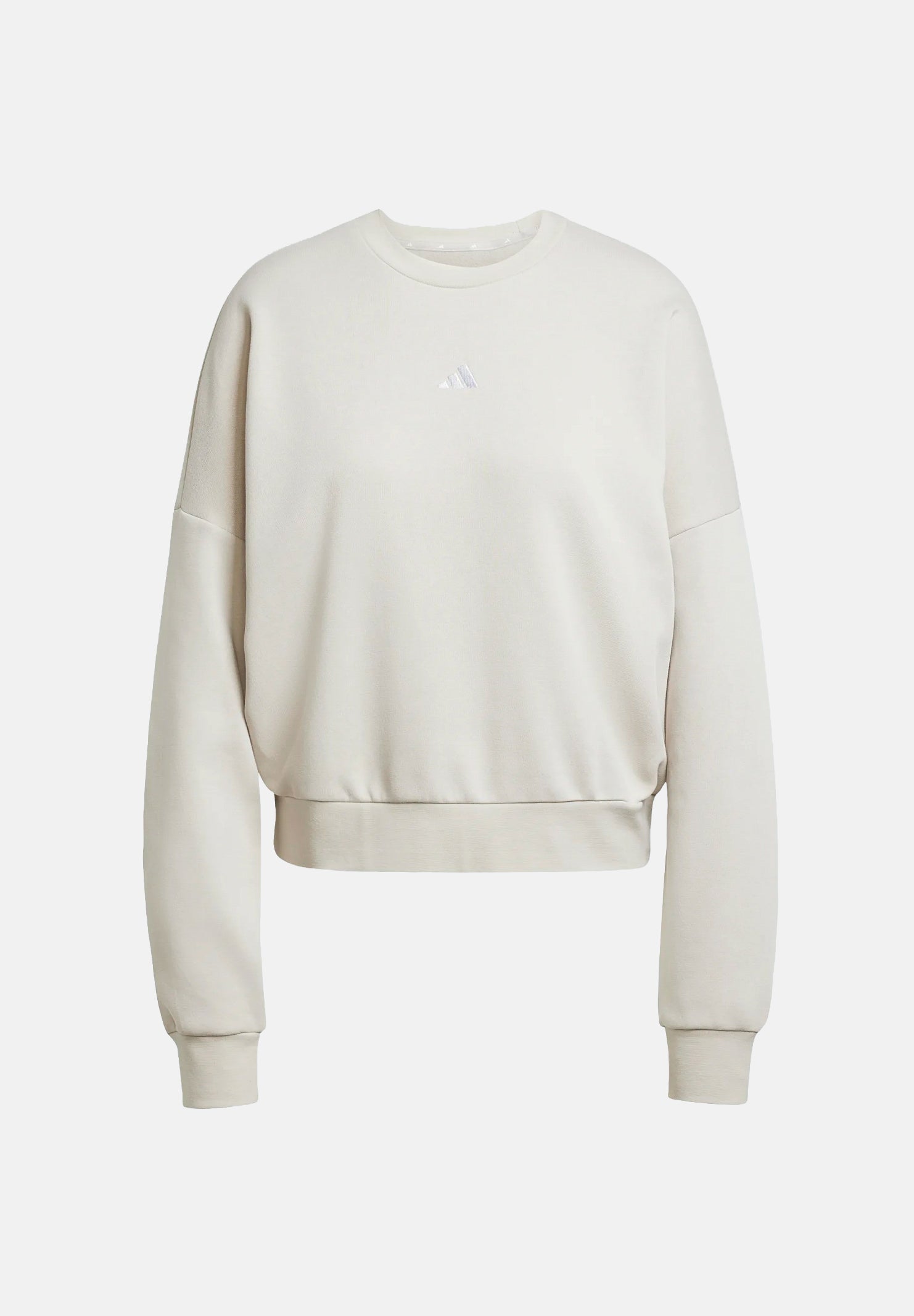ADIDAS PERFORMANCE Felpa girocollo Essentials Small Logo Feel Cozy beige da donna JI6069 . ADIDAS PERFORMANCE