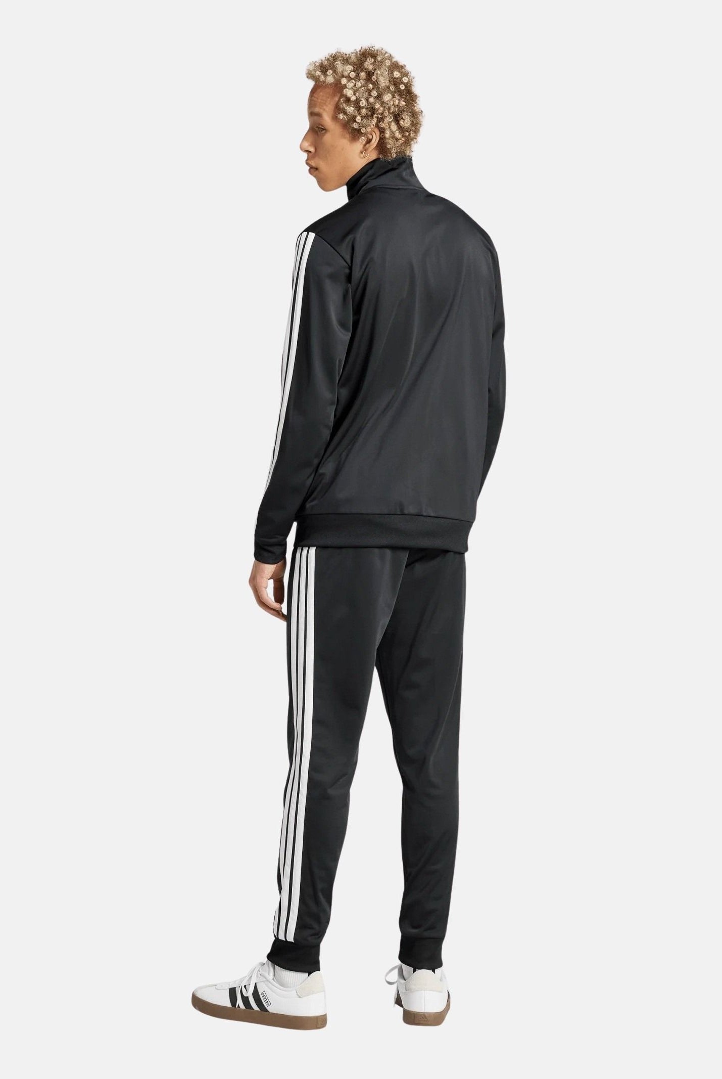 ADIDAS PERFORMANCE Tuta Basic 3-Stripes Tricot nera da uomo JI8858 . ADIDAS PERFORMANCE