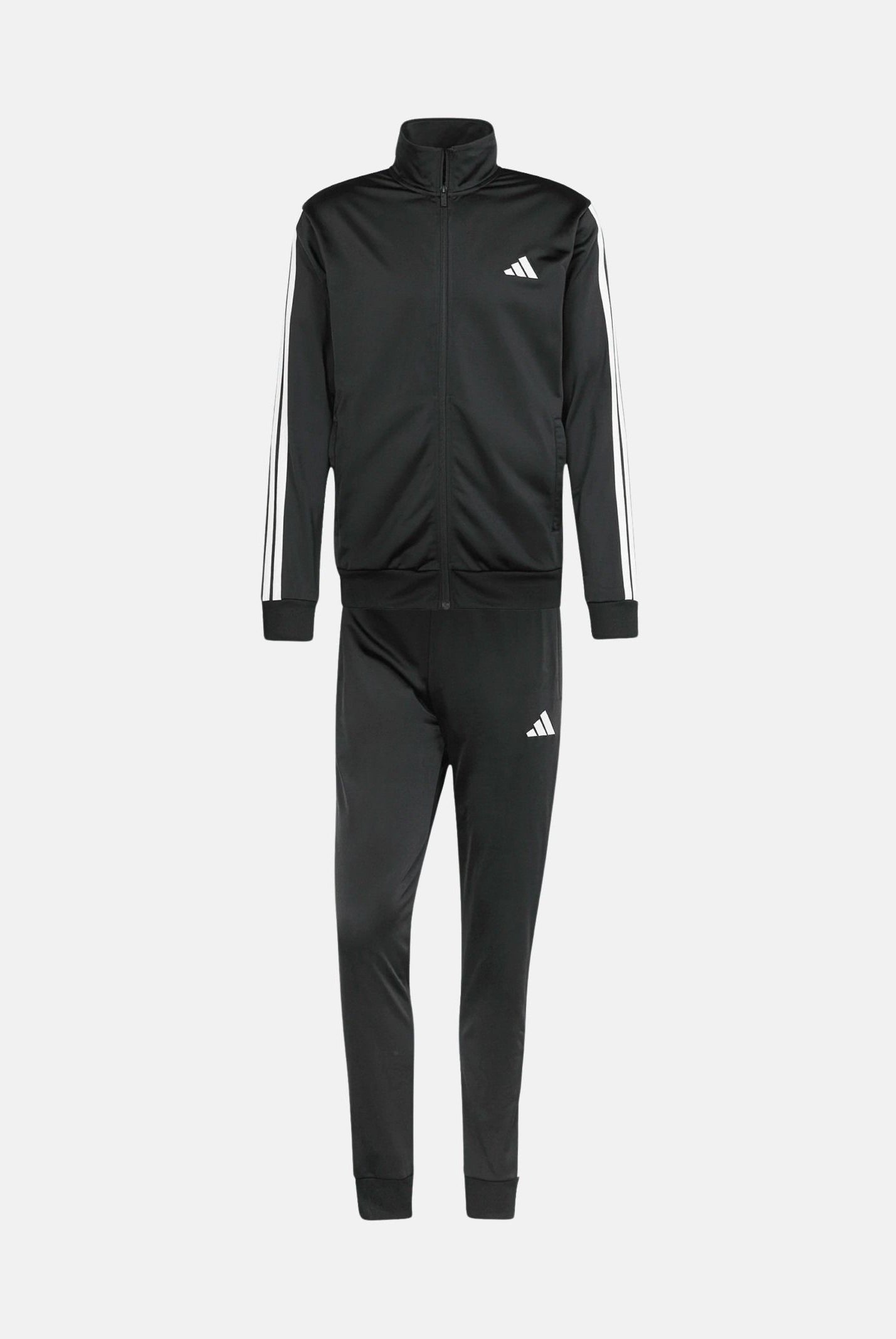 ADIDAS PERFORMANCE Tuta Basic 3-Stripes Tricot nera da uomo JI8858 . ADIDAS PERFORMANCE