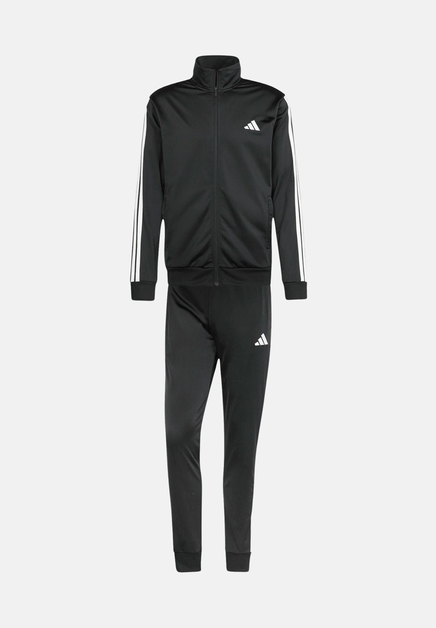 ADIDAS PERFORMANCE Tuta Basic 3-Stripes Tricot nera da uomo JI8858 . ADIDAS PERFORMANCE