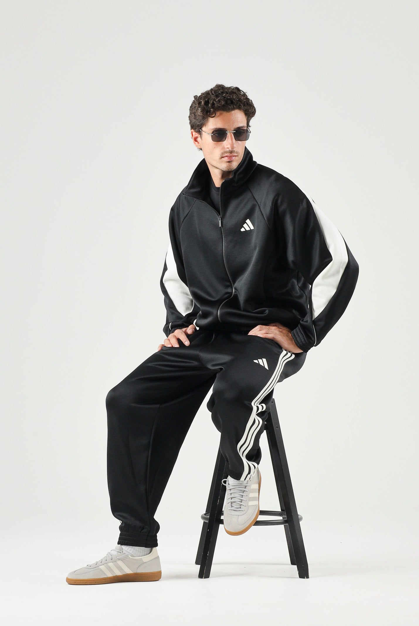 ADIDAS PERFORMANCE Felpa con zip Stadium nera da uomo JN1821 . ADIDAS PERFORMANCE