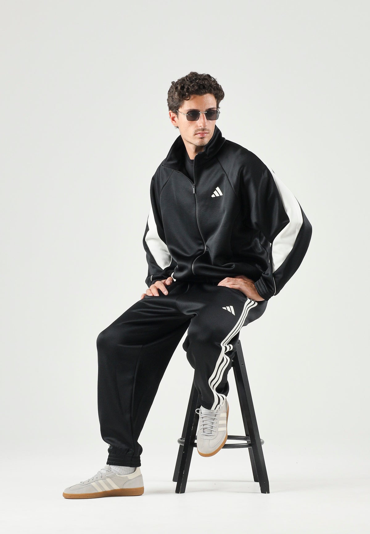 ADIDAS PERFORMANCE Felpa con zip Stadium nera da uomo JN1821 . ADIDAS PERFORMANCE