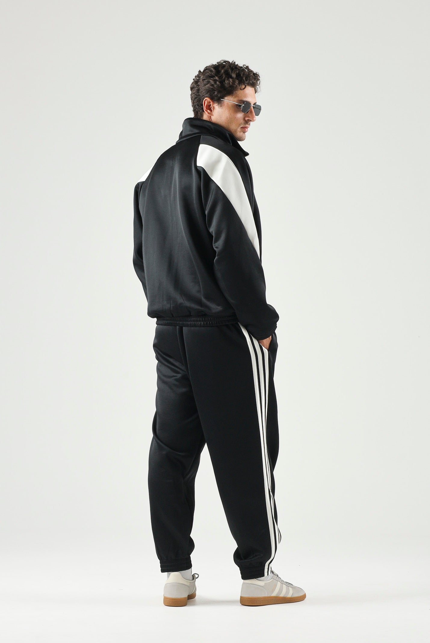 ADIDAS PERFORMANCE Felpa con zip Stadium nera da uomo JN1821 . ADIDAS PERFORMANCE
