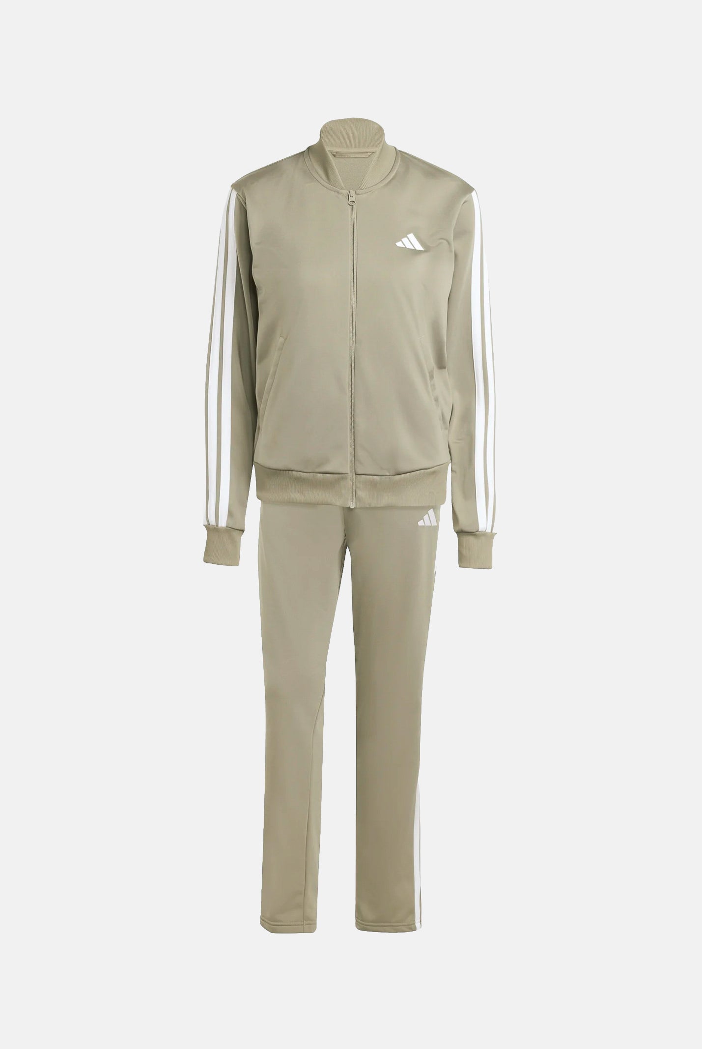 ADIDAS PERFORMANCE Tuta ESSENTIALS 3-STRIPES TRACKSUIT verde salvia da donna JX0509 . ADIDAS PERFORMANCE