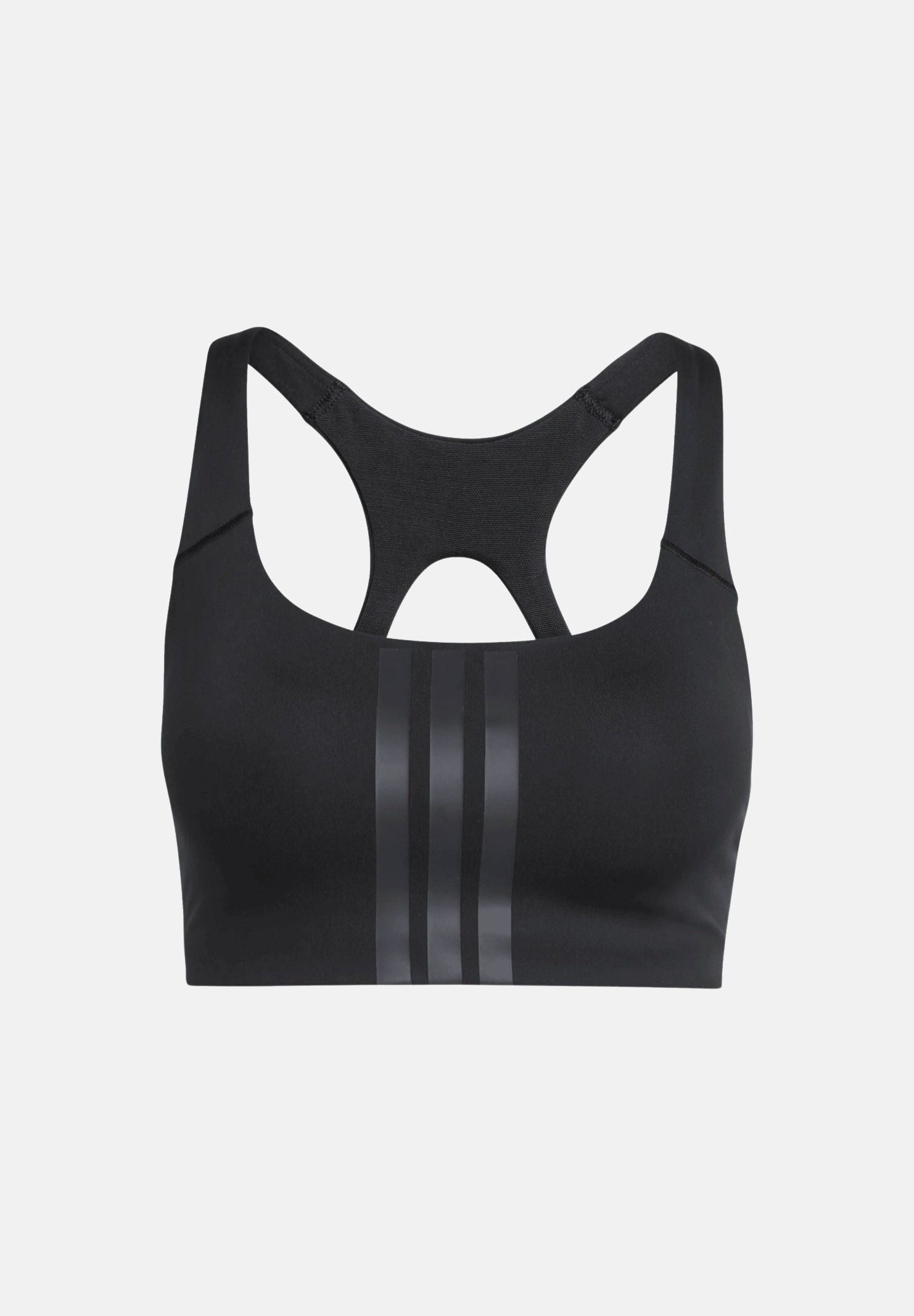ADIDAS PERFORMANCE Top sportivo Optime Workout 3-Stripes Medium Support nero da donna JX5006 . ADIDAS PERFORMANCE