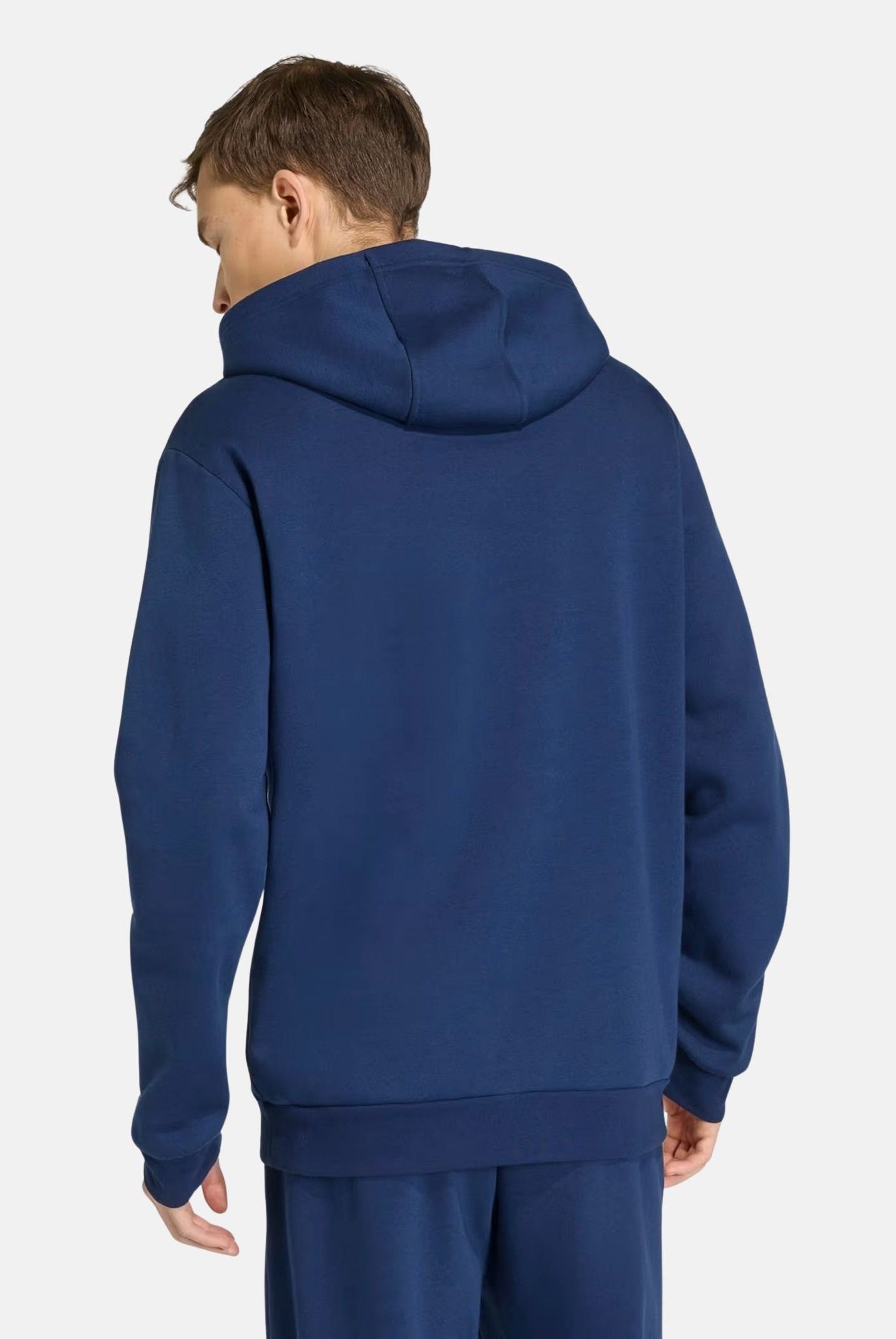 ADIDAS PERFORMANCE Felpa con cappuccio navy-blu con logo adidas a contrasto. JZ6583 . ADIDAS PERFORMANCE