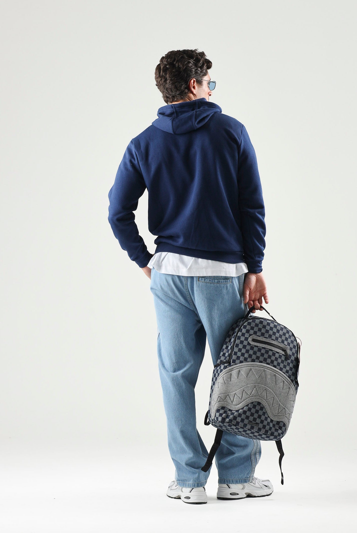 ADIDAS PERFORMANCE Felpa con cappuccio navy-blu con logo adidas a contrasto. JZ6583 . ADIDAS PERFORMANCE