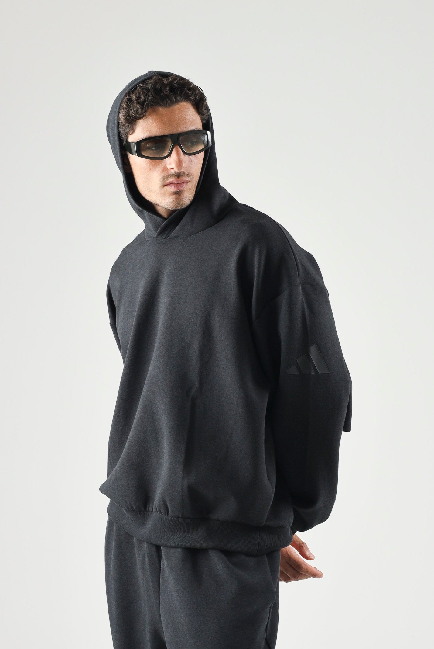 ADIDAS PERFORMANCE Felpa con cappuccio Black nero da uomo. KB8085 . ADIDAS PERFORMANCE