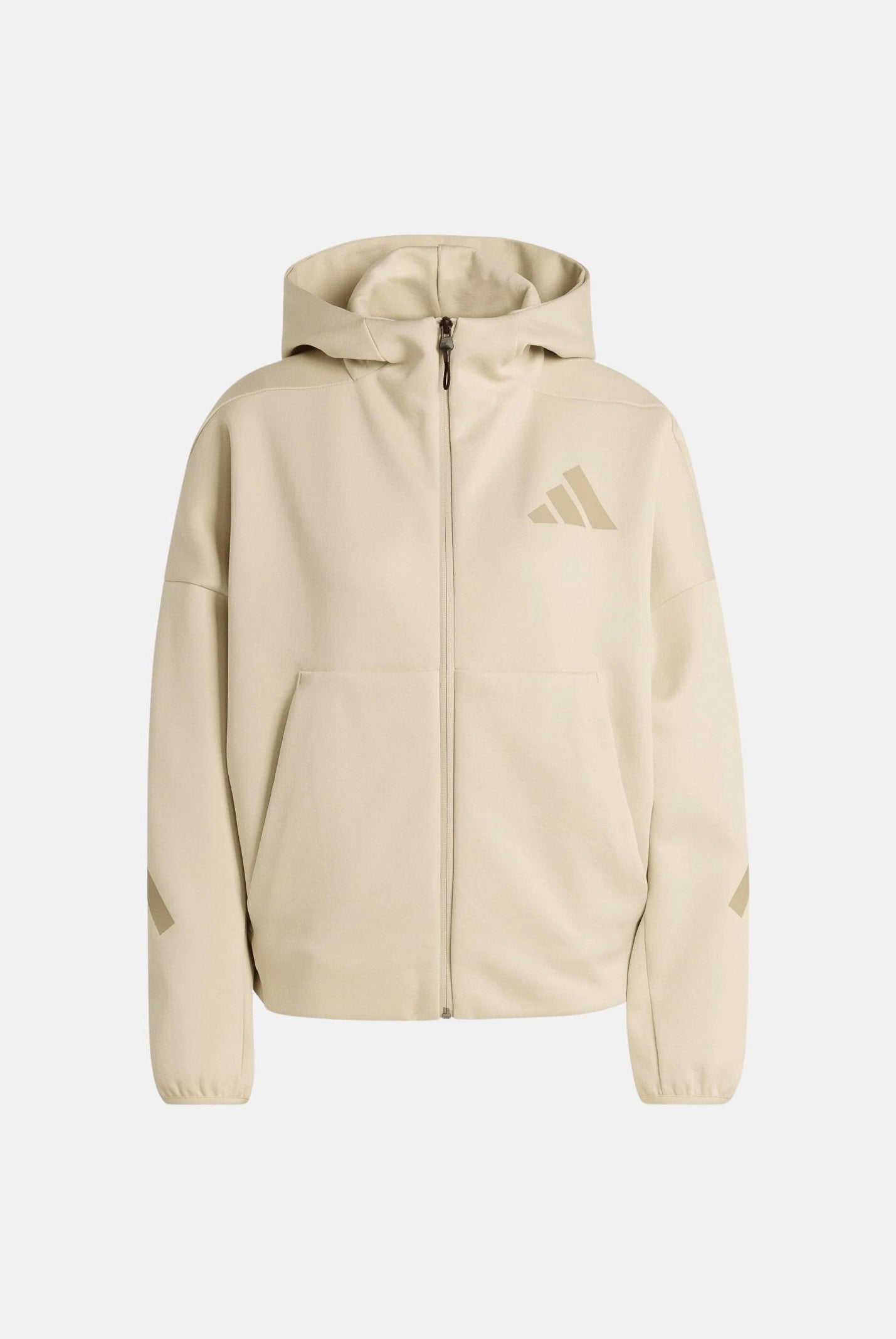 ADIDAS PERFORMANCE Felpa con zip ZNE beige da donna KE4746 . ADIDAS PERFORMANCE