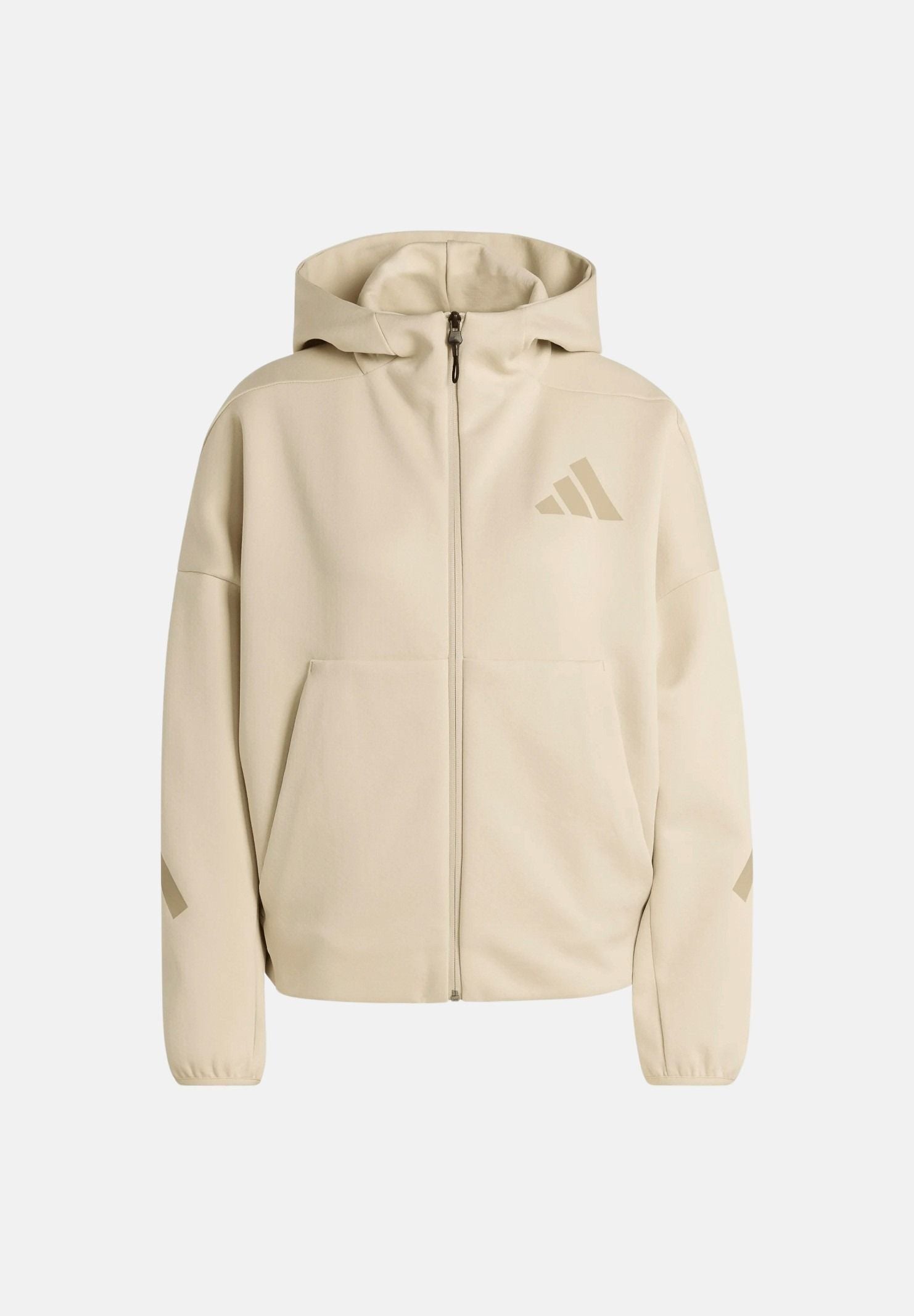 ADIDAS PERFORMANCE Felpa con zip ZNE beige da donna KE4746 . ADIDAS PERFORMANCE