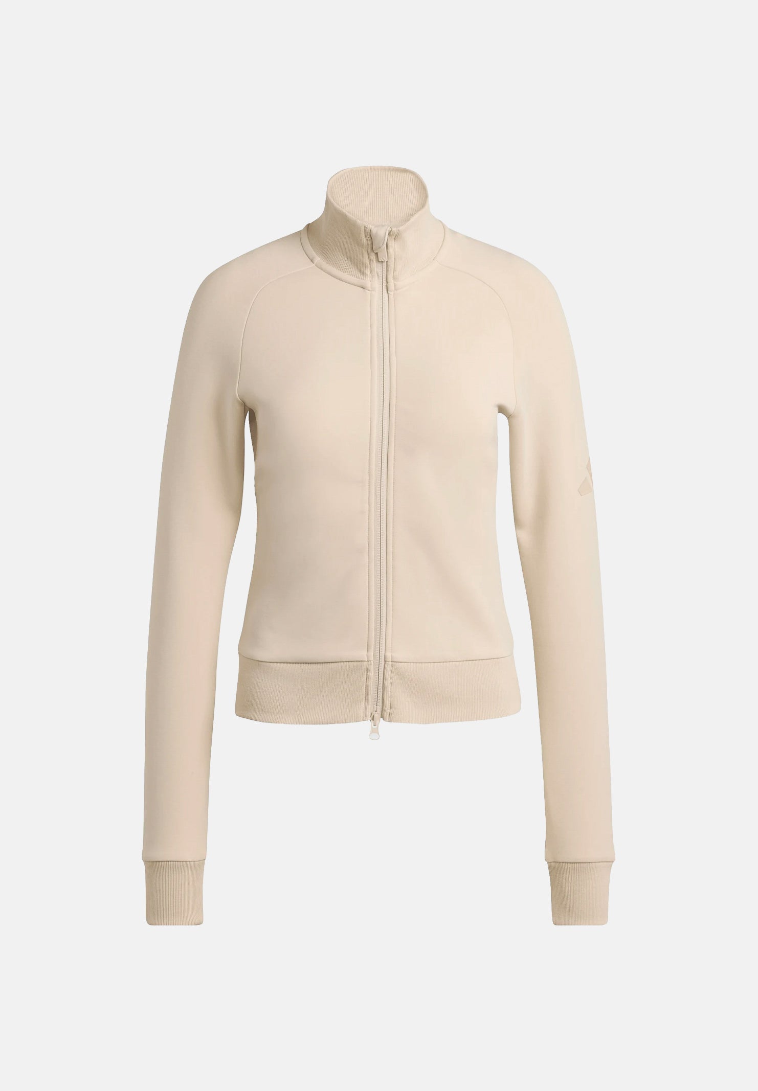 ADIDAS PERFORMANCE Felpa SOFT LUX SLIM TRACK TOP Crystal Linen beige chiaro donna. KE9143 . ADIDAS PERFORMANCE