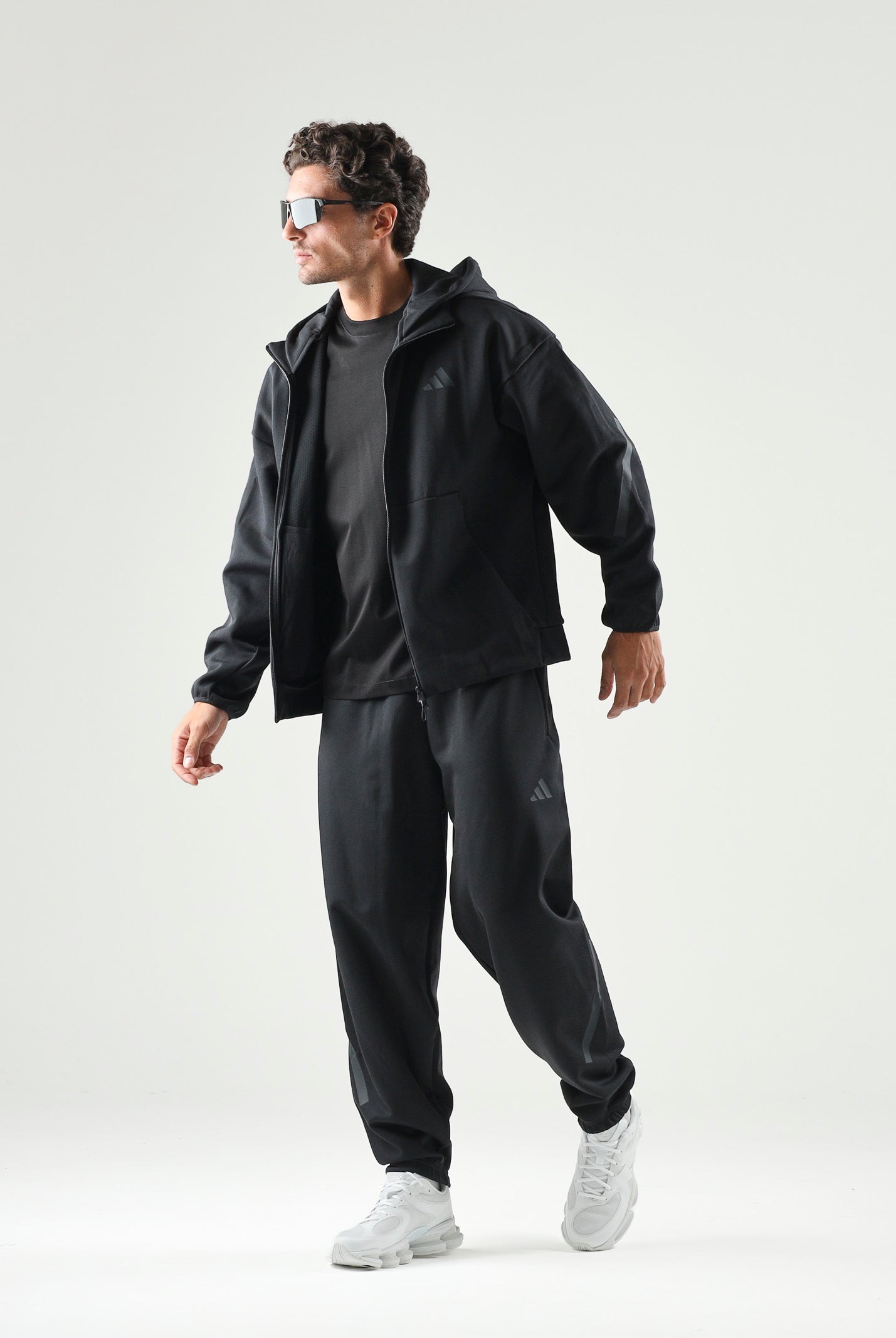 ADIDAS PERFORMANCE Felpa Z.N.E. FULL-ZIP HOODIE nera da uomo KF3827 . ADIDAS PERFORMANCE