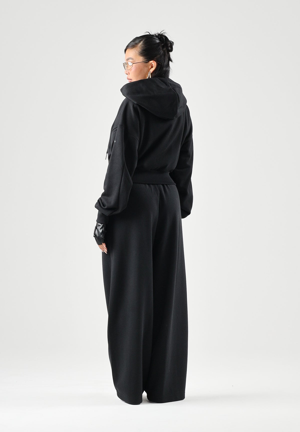 ADIDAS PERFORMANCE Felpa con zip FLEECE nera da donna <BR/> KF6245 . ADIDAS PERFORMANCE