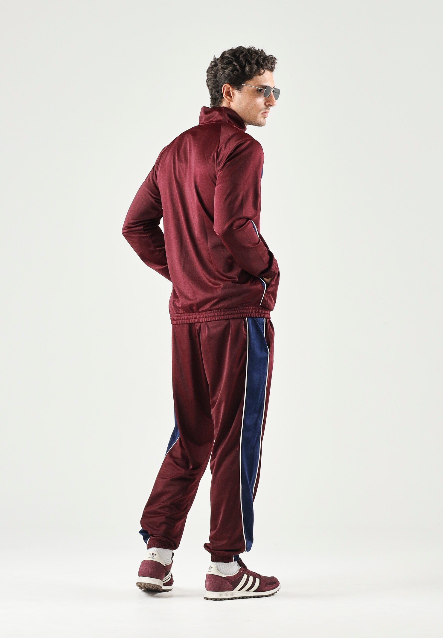 ADIDAS PERFORMANCE Tuta COLORBLOCK Maroon-amaranto, bordeaux da uomo KH2731 . ADIDAS PERFORMANCE