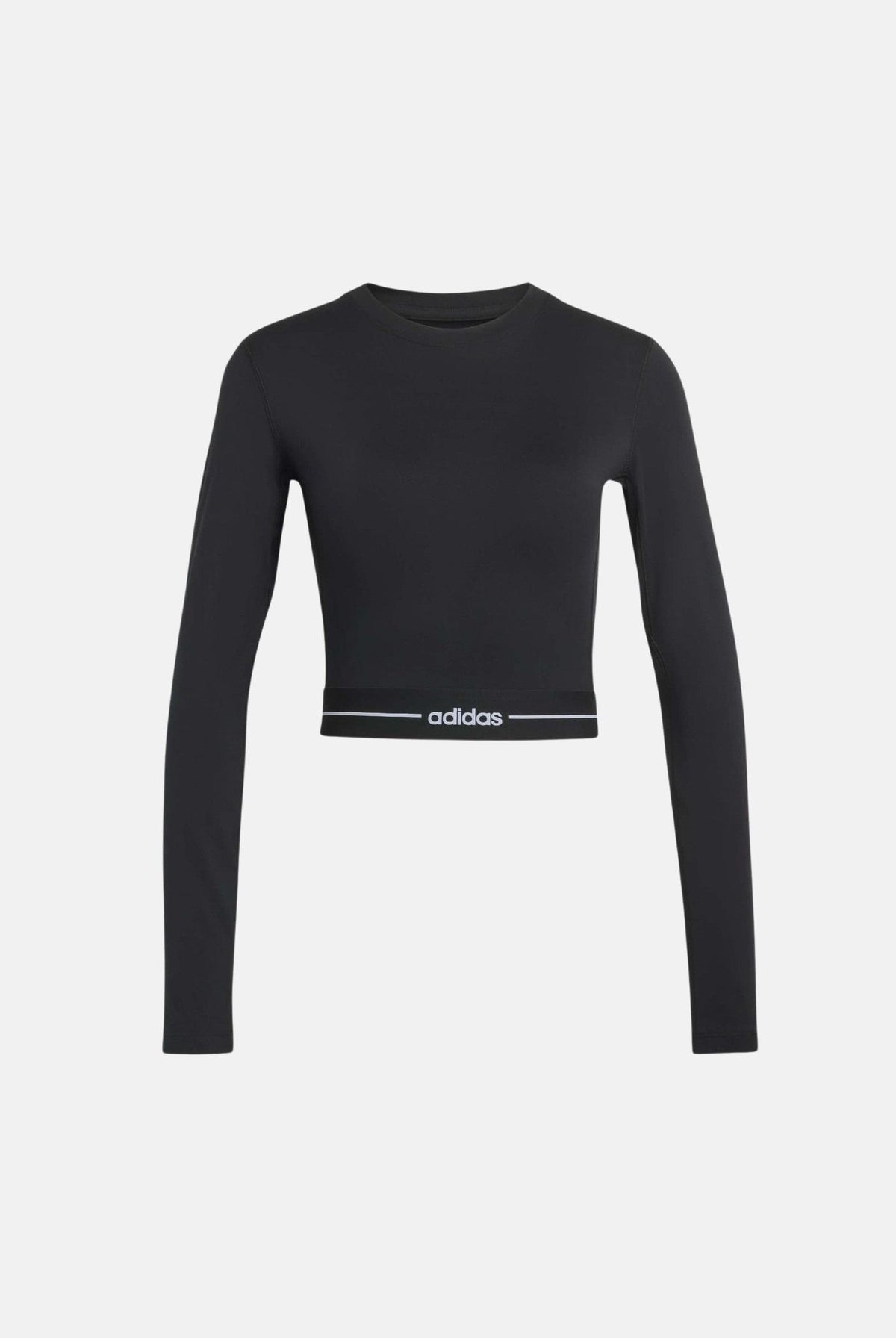 ADIDAS PERFORMANCE Top sportivo HYPERGLAM CROPPED nera da donna KR2783 . ADIDAS PERFORMANCE