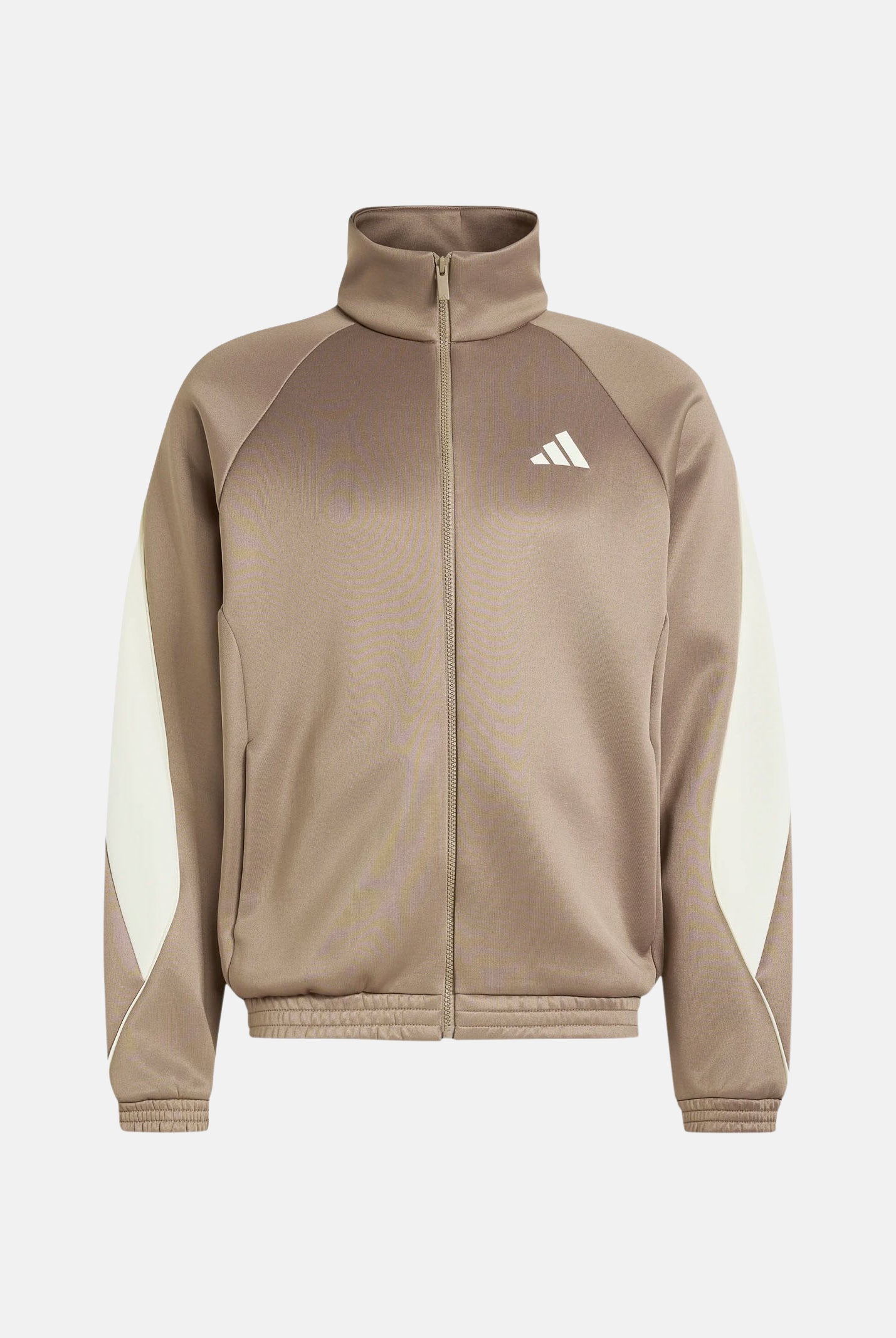 ADIDAS PERFORMANCE Felpa con zip Stadium Khaki Six beige e avorio uomo. KR7795 . ADIDAS PERFORMANCE