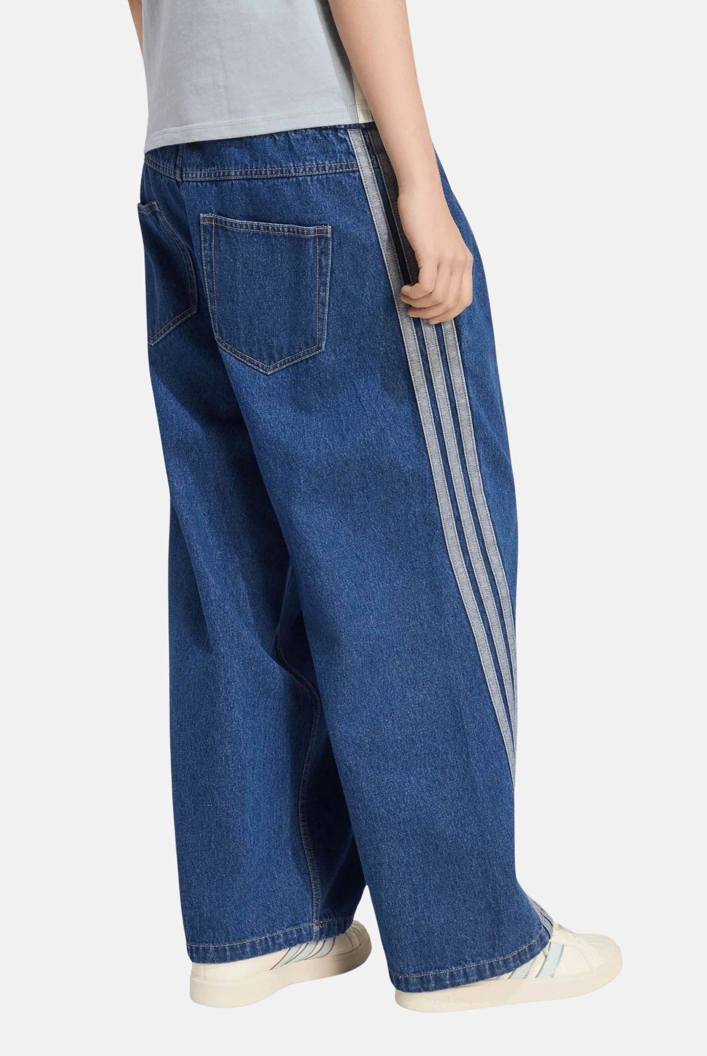 ADIDAS PERFORMANCE Pantaloni STADIUM WASHED denim loose da donna KV0618 . ADIDAS PERFORMANCE