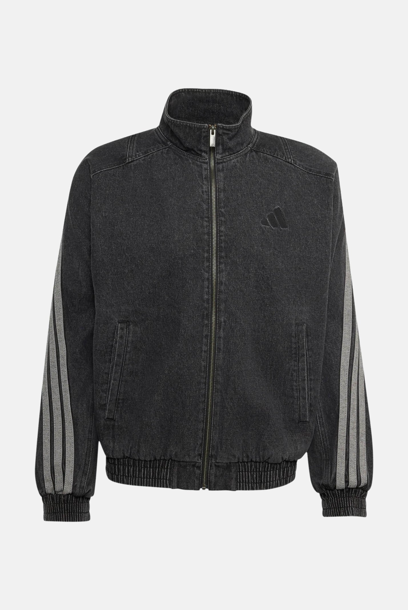 ADIDAS PERFORMANCE giubbotto di jeans Stadium Loose Fit Denim Track Jacket Black nero uomo. KV8344 . ADIDAS PERFORMANCE