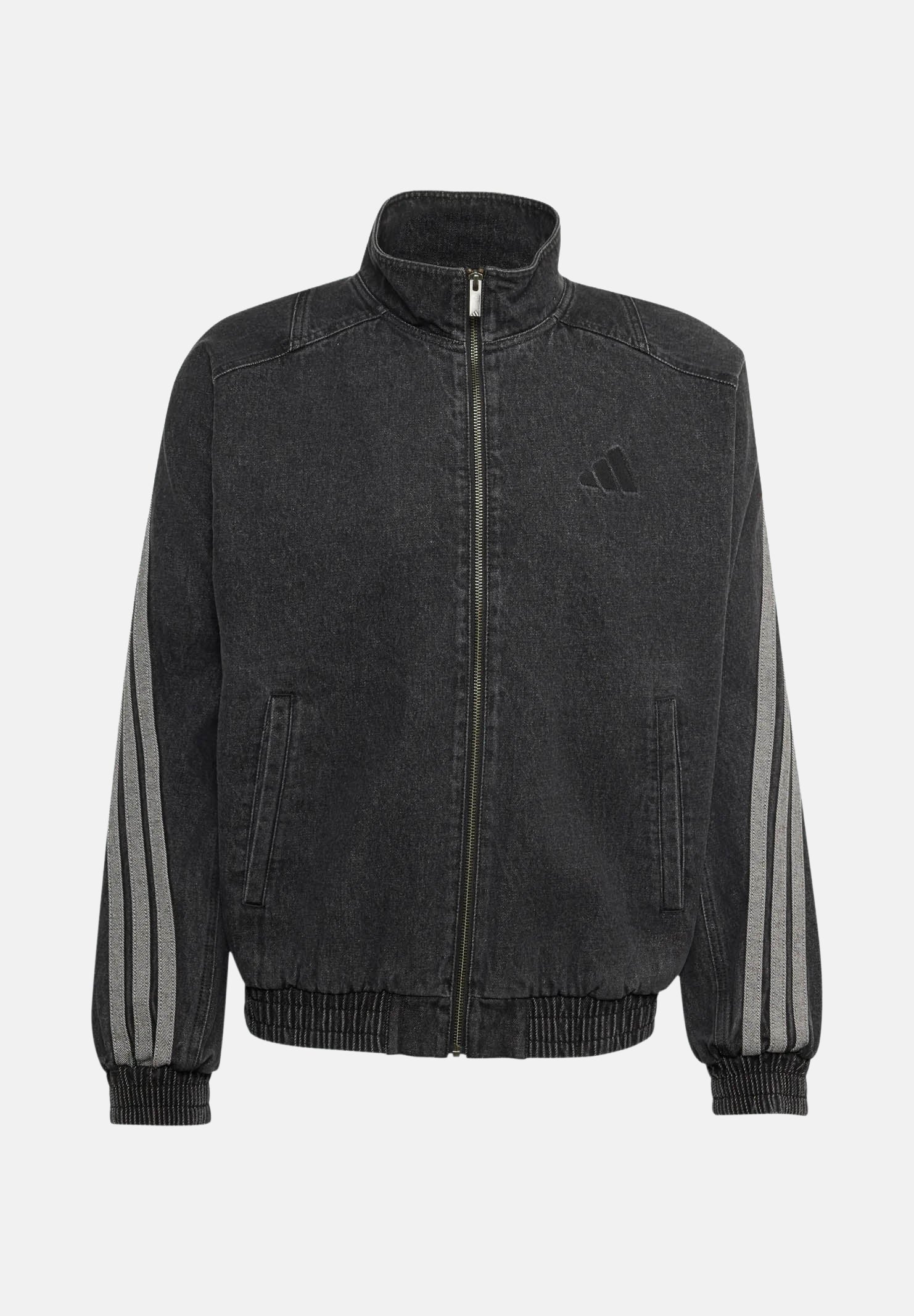 ADIDAS PERFORMANCE giubbotto di jeans Stadium Loose Fit Denim Track Jacket Black nero uomo. KV8344 . ADIDAS PERFORMANCE