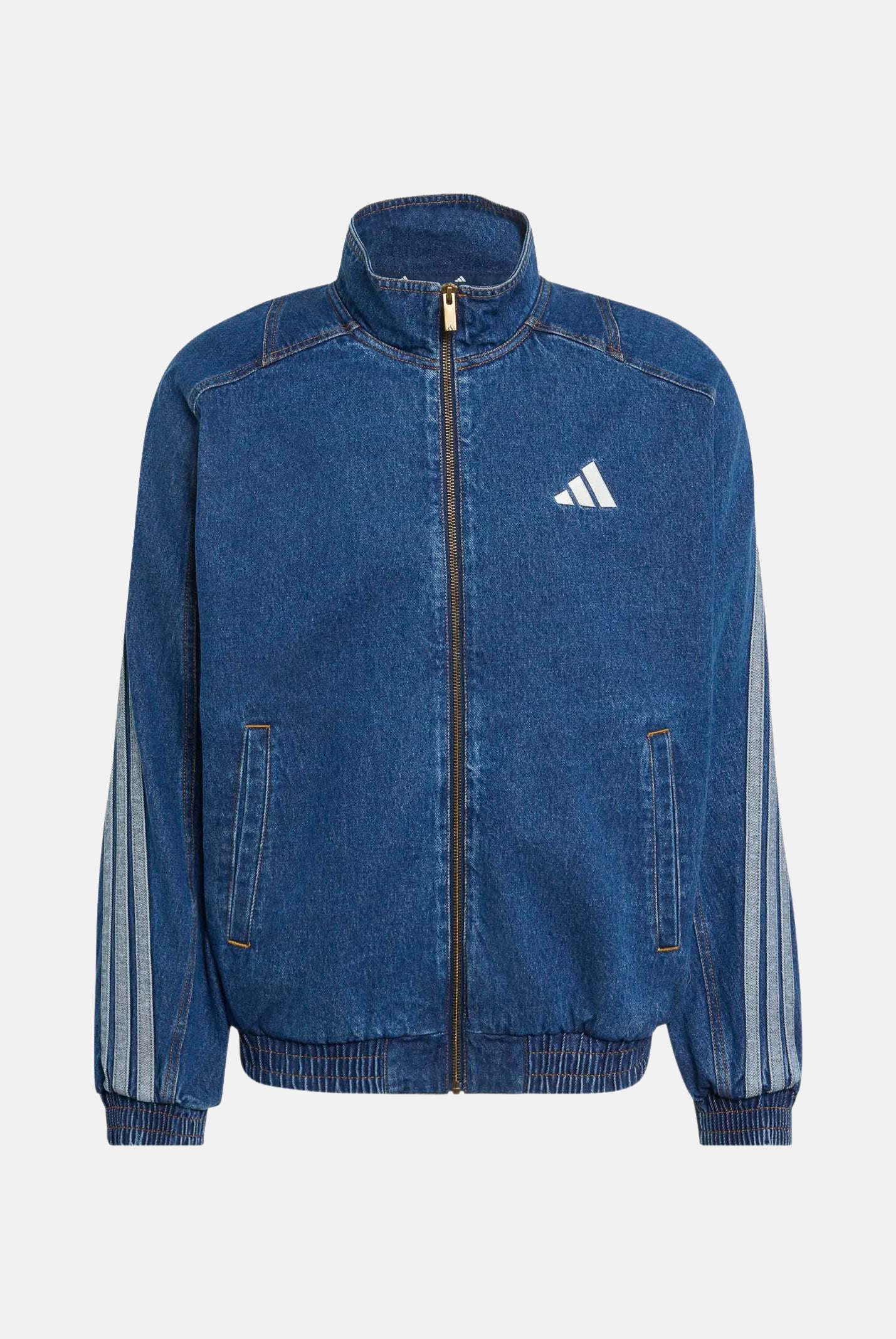 ADIDAS PERFORMANCE Giubbotto in denim Preloved blu da uomo con 3-stripes iconiche tono su tono KV8345 . ADIDAS PERFORMANCE