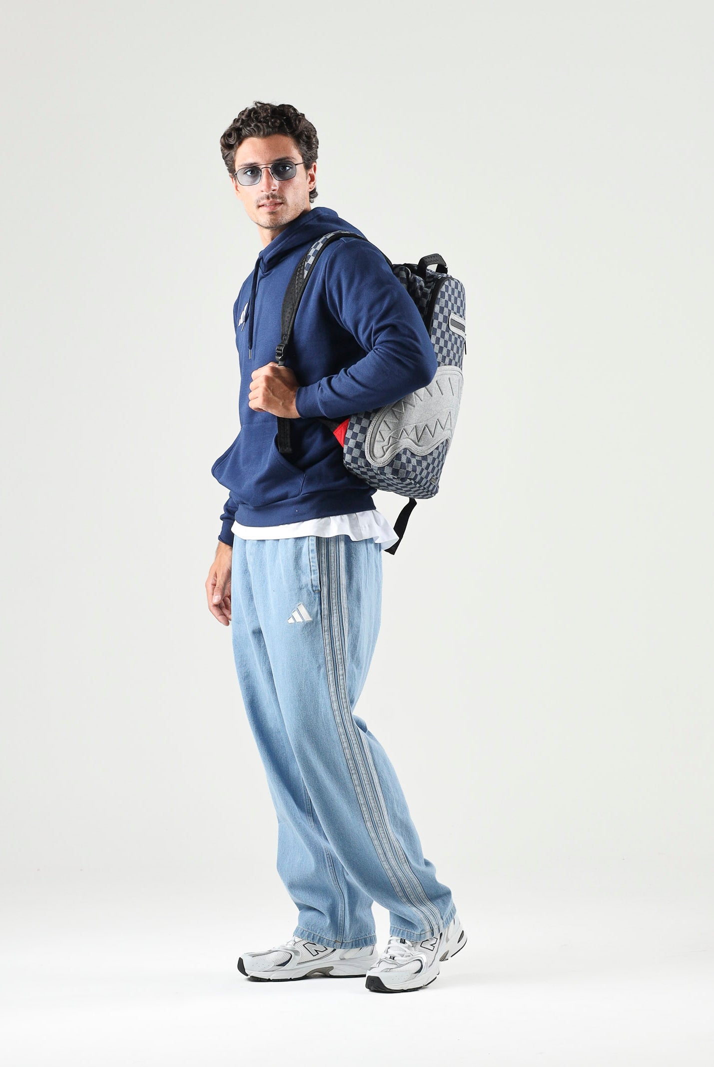 ADIDAS PERFORMANCE jeans sportivi 3-Stripes CRSK azzurro chiaro uomo. KV8349 . ADIDAS PERFORMANCE