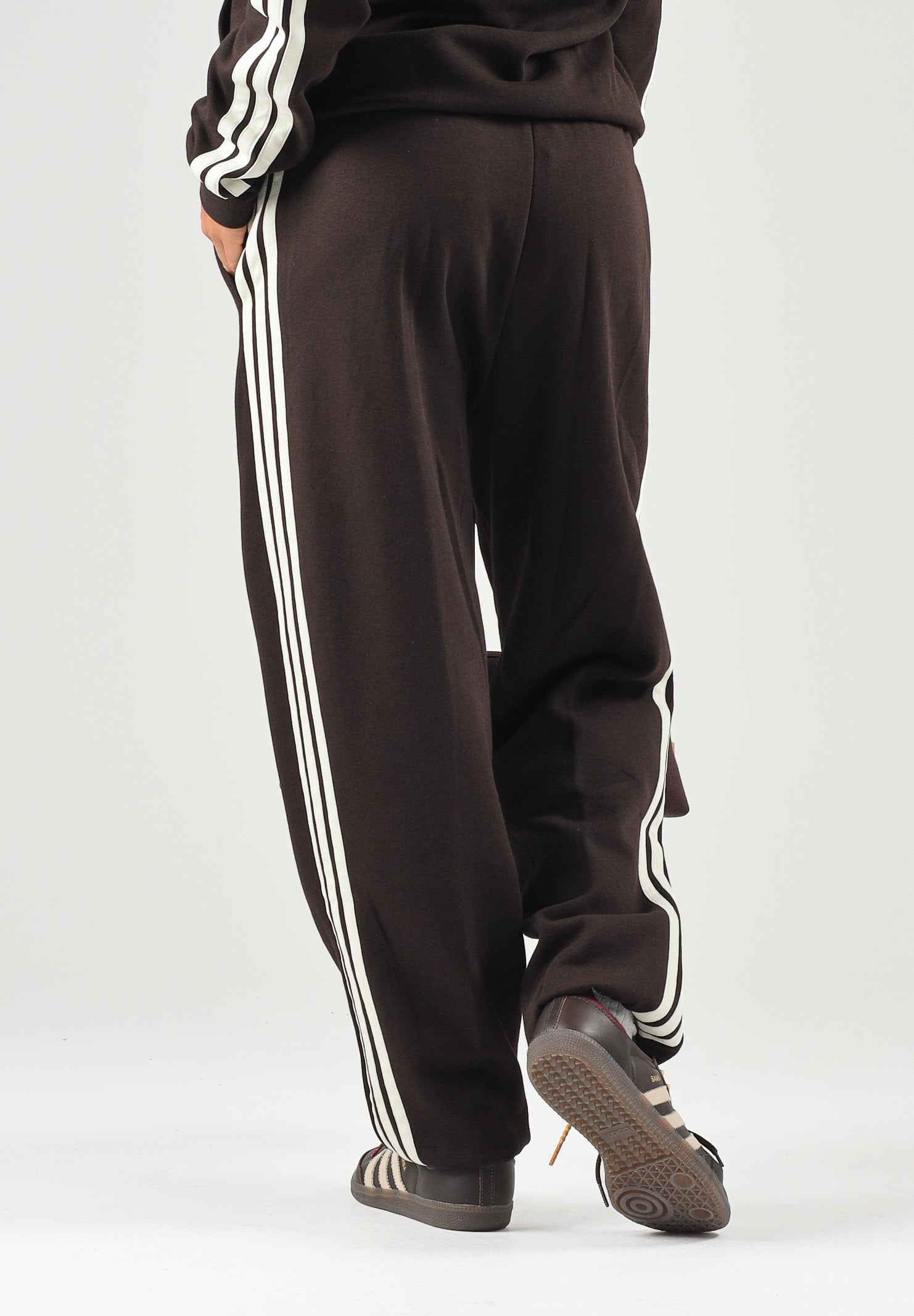 ADIDAS PERFORMANCE Pantaloni ESSENTIALS 3-STRIPES FLEECE marrone da donna KX0789 . ADIDAS PERFORMANCE
