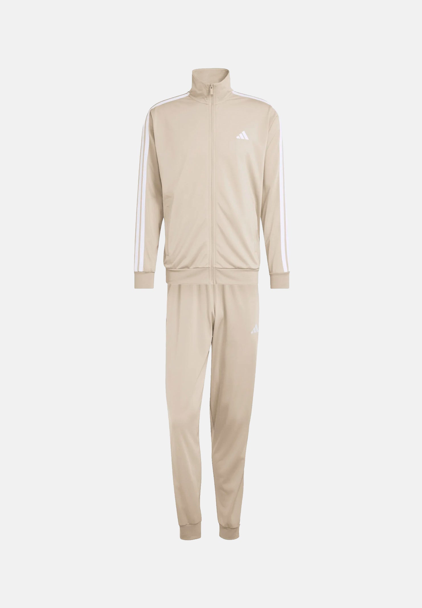 ADIDAS PERFORMANCE tuta sportiva 3-Stripes Tricot Track Suit Khaki Three/White beige kaki e bianca da uomo. KY2276 . ADIDAS PERFORMANCE